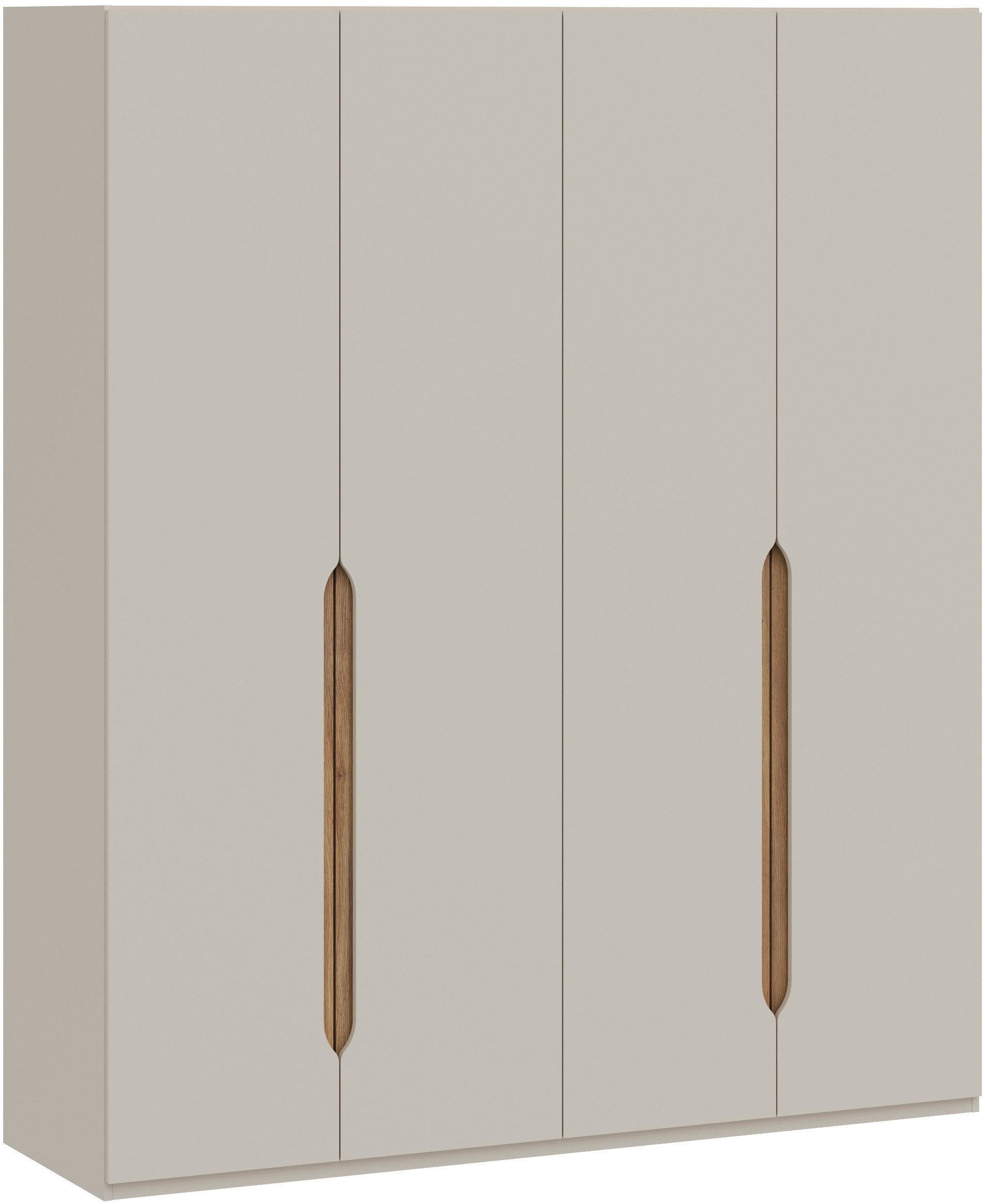 FORTE Kleiderschrank Höhe 2,10 mtr., stehende Montage, Grifflos