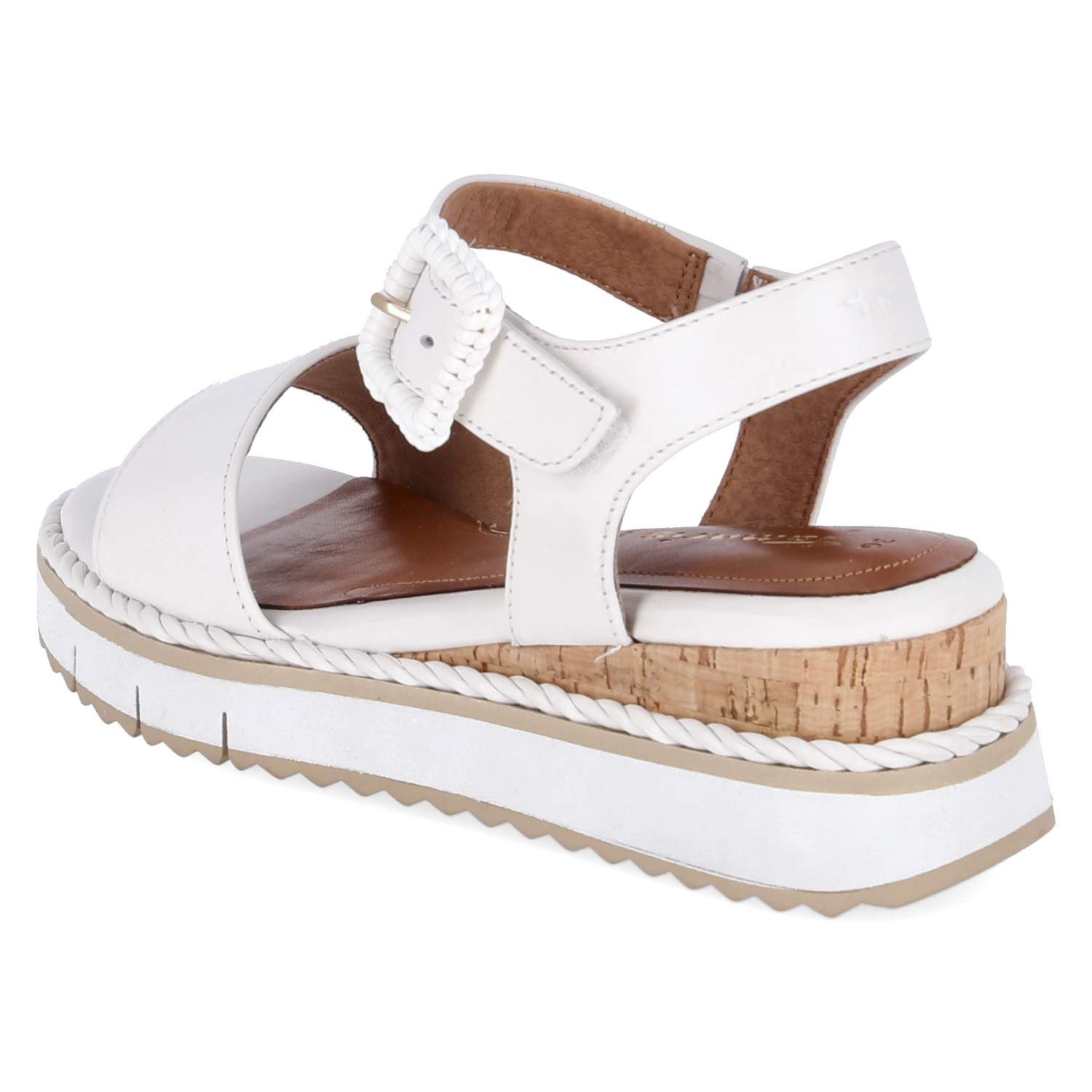 Tamaris Tamaris 1-28247-46-100 Damen Glattleder white Sandalette