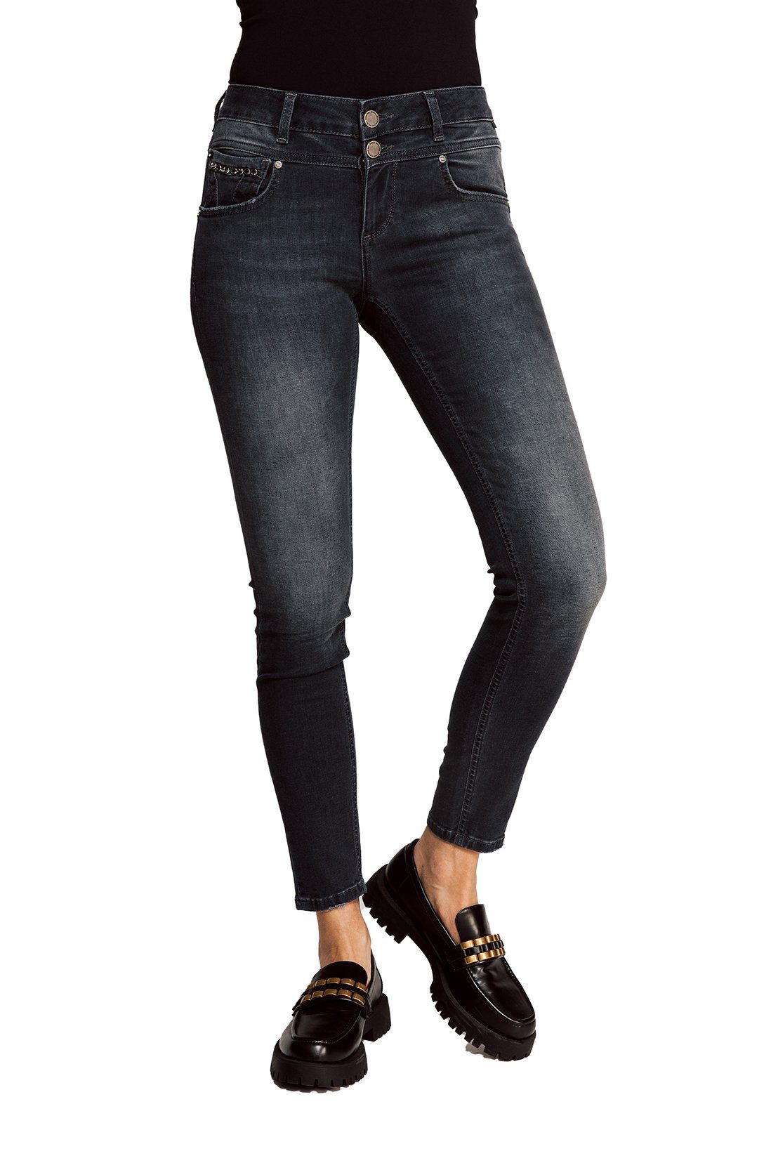 Zhrill Skinny-fit-Jeans Skinny Jeans KELA Blau angenehmer Tragekomfort