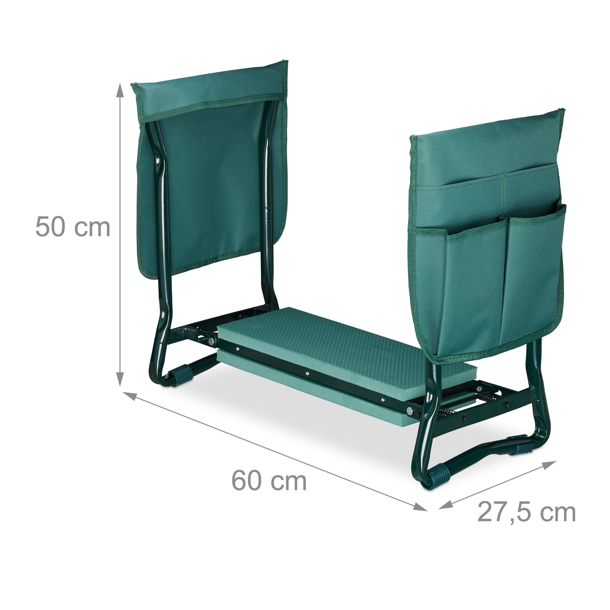 relaxdays Arbeitshocker Kniebank mit Taschen (3 St) – Bild 4 von 5