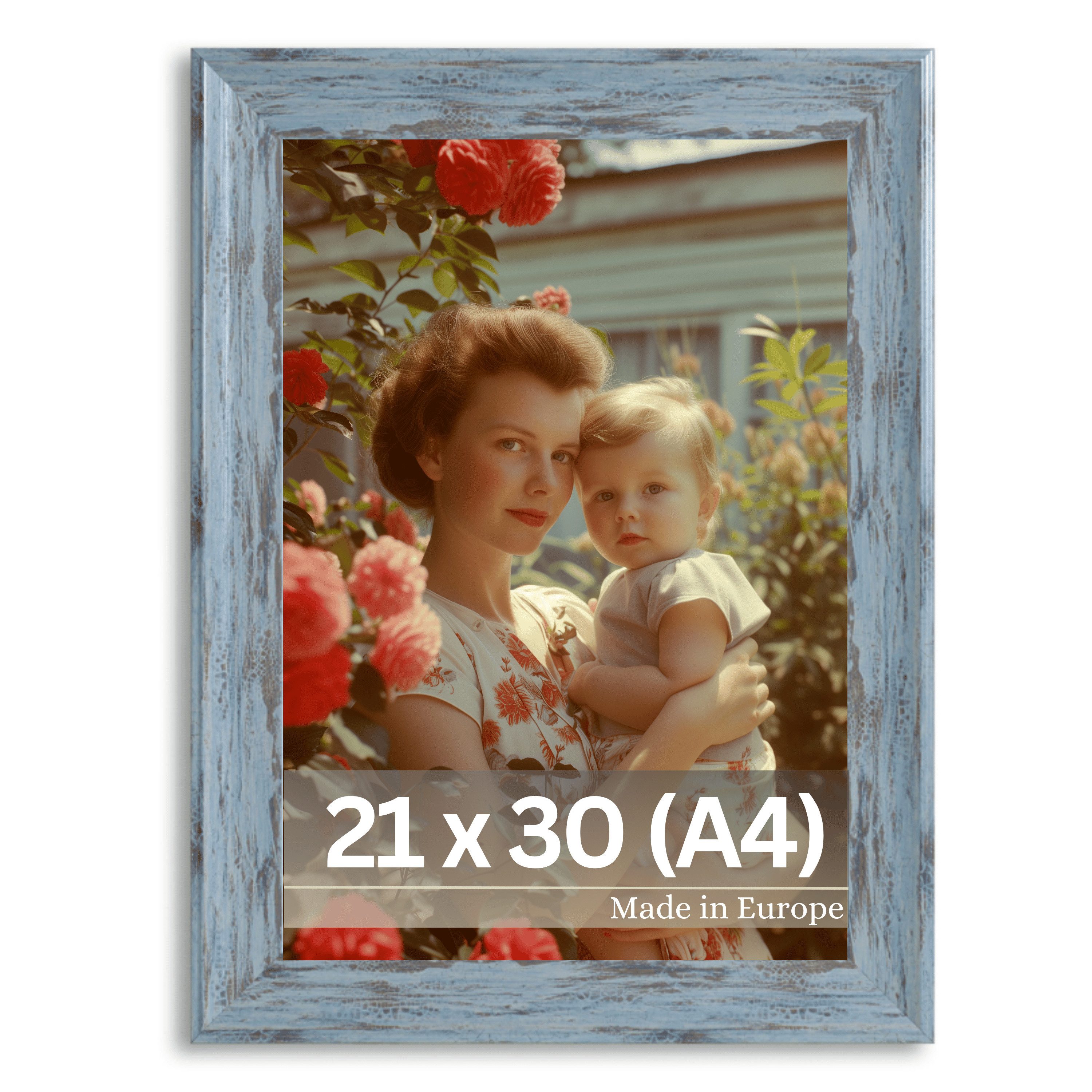 Victor (Zenith) Bilderrahmen Vincent, Bilderrahmen 21x30 cm Grau A4, Vintag günstig online kaufen