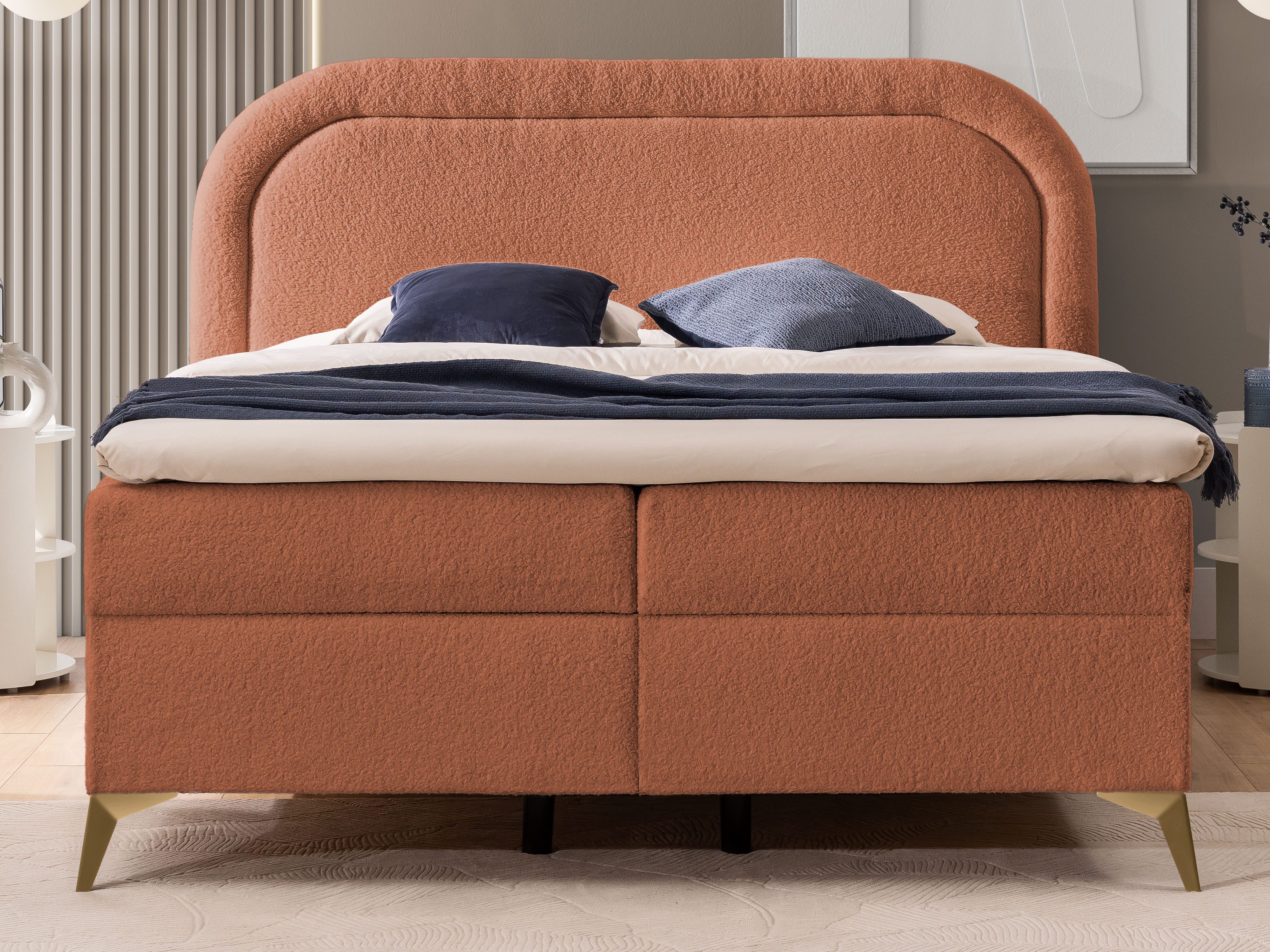 S-Style Möbel Boxspringbett Sonna mit Topper günstig online kaufen