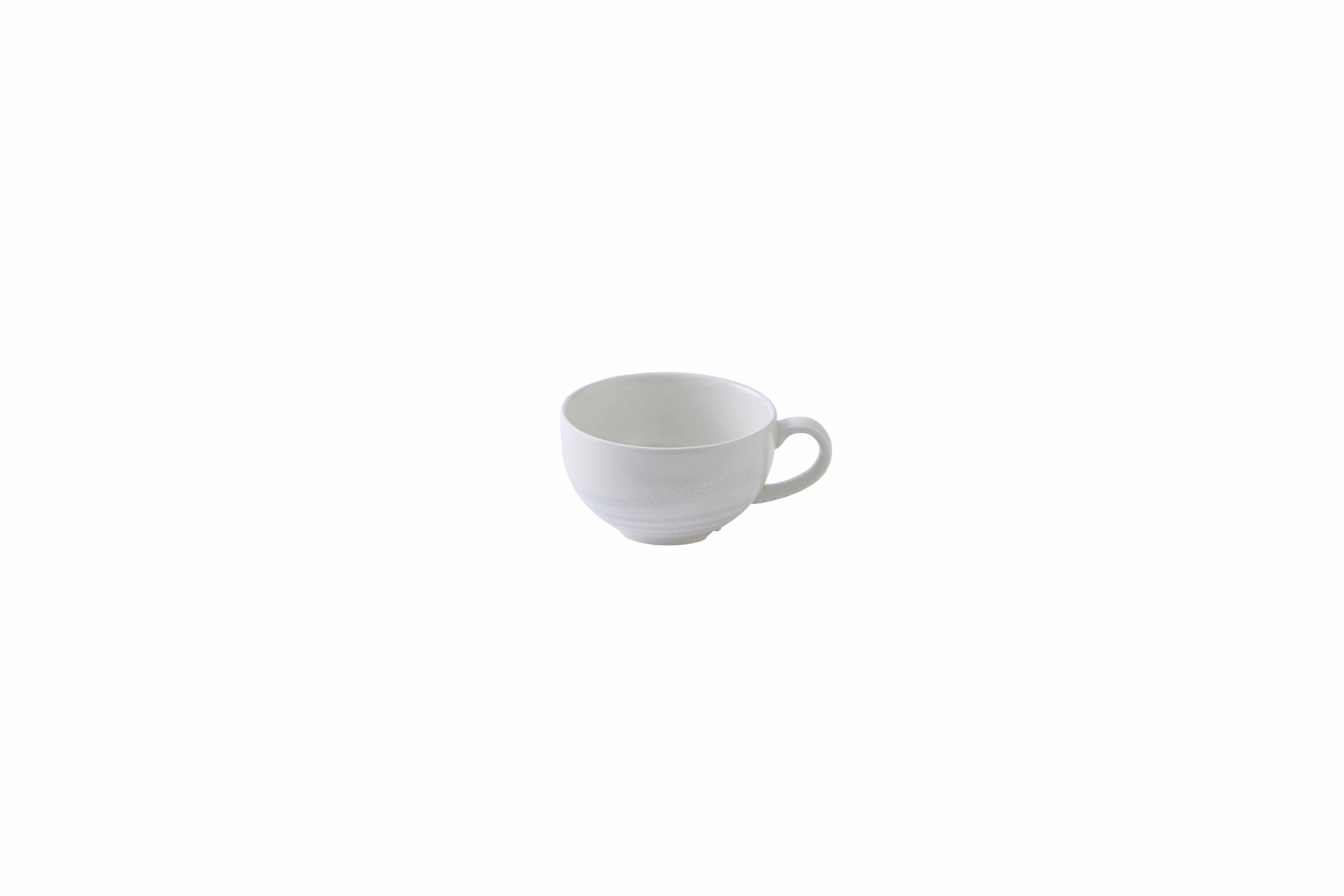 Dudson Tasse Dudson Cappuccino Tasse 22,7Cl Rund Weiß 12 Stück, Feinstes Porzellan