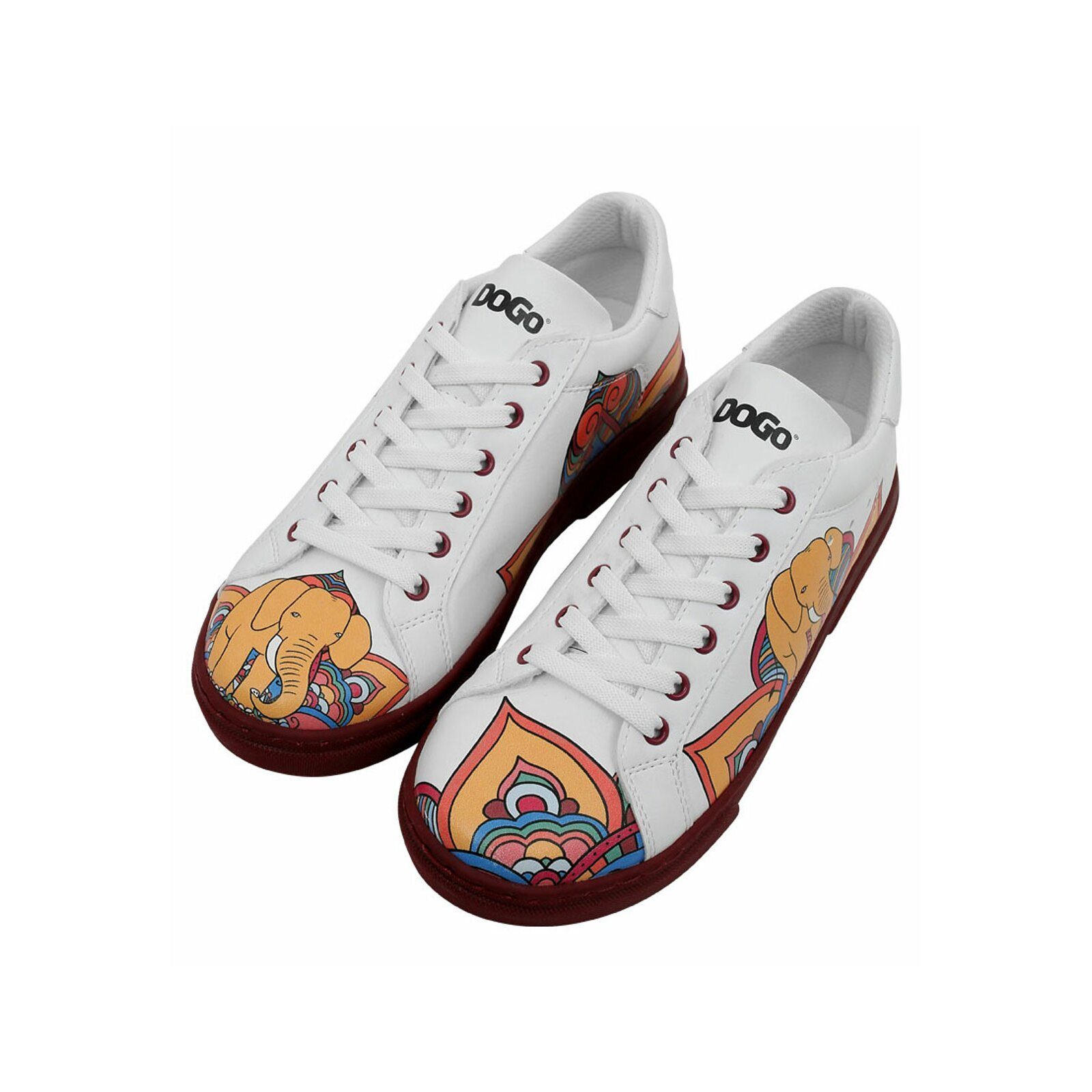 DOGO Ace Low-Top Sneaker Best Of Tweety And Sylvester Black Damen Sneaker Handgefertigt