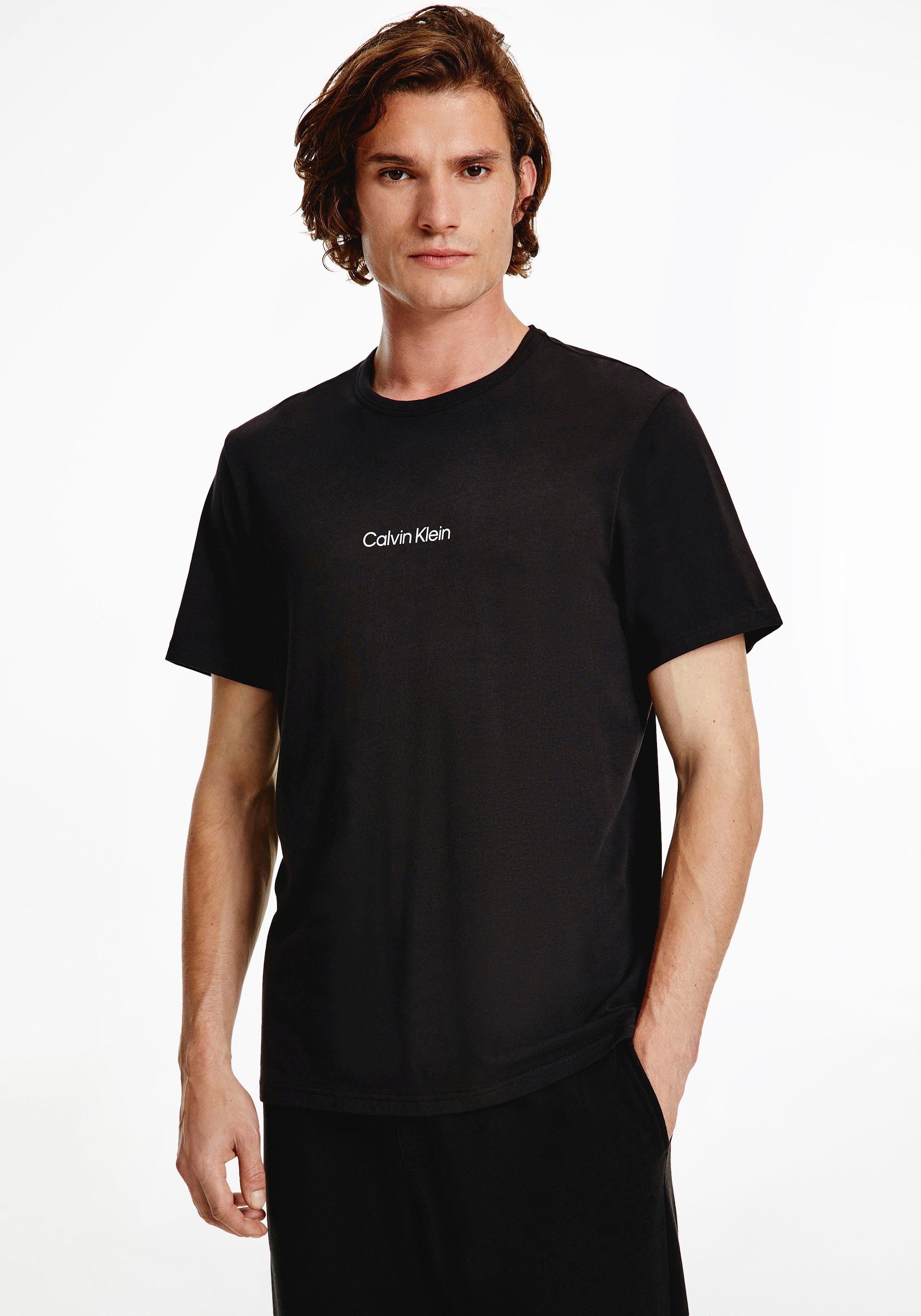 schwarz Calvin Druck T-Shirt Underwear Logo Klein mit