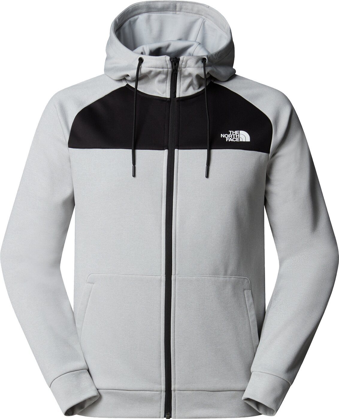 The North Face Kapuzensweatjacke M REAXION FLEECE F/Z HOODIE - HIGH RISE GREY LIGHT HE
