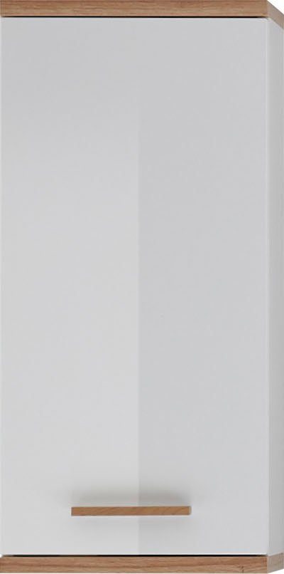 PELIPAL Hängeschrank Quickset Türdämpfer, 923 Glaseinlegeböden Holzgriff, 35,5 cm, Breite