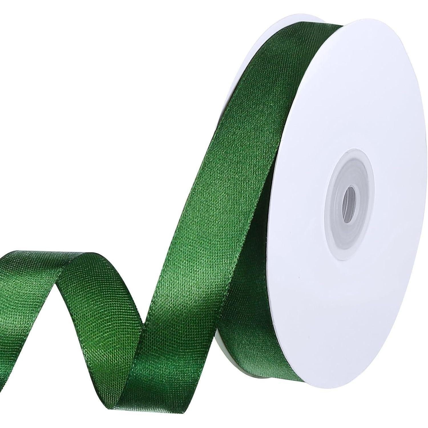 LuxusKollektion Geschenkband Schleifenband 50m 20mm Satinband Geschenkband Dekoband Grün