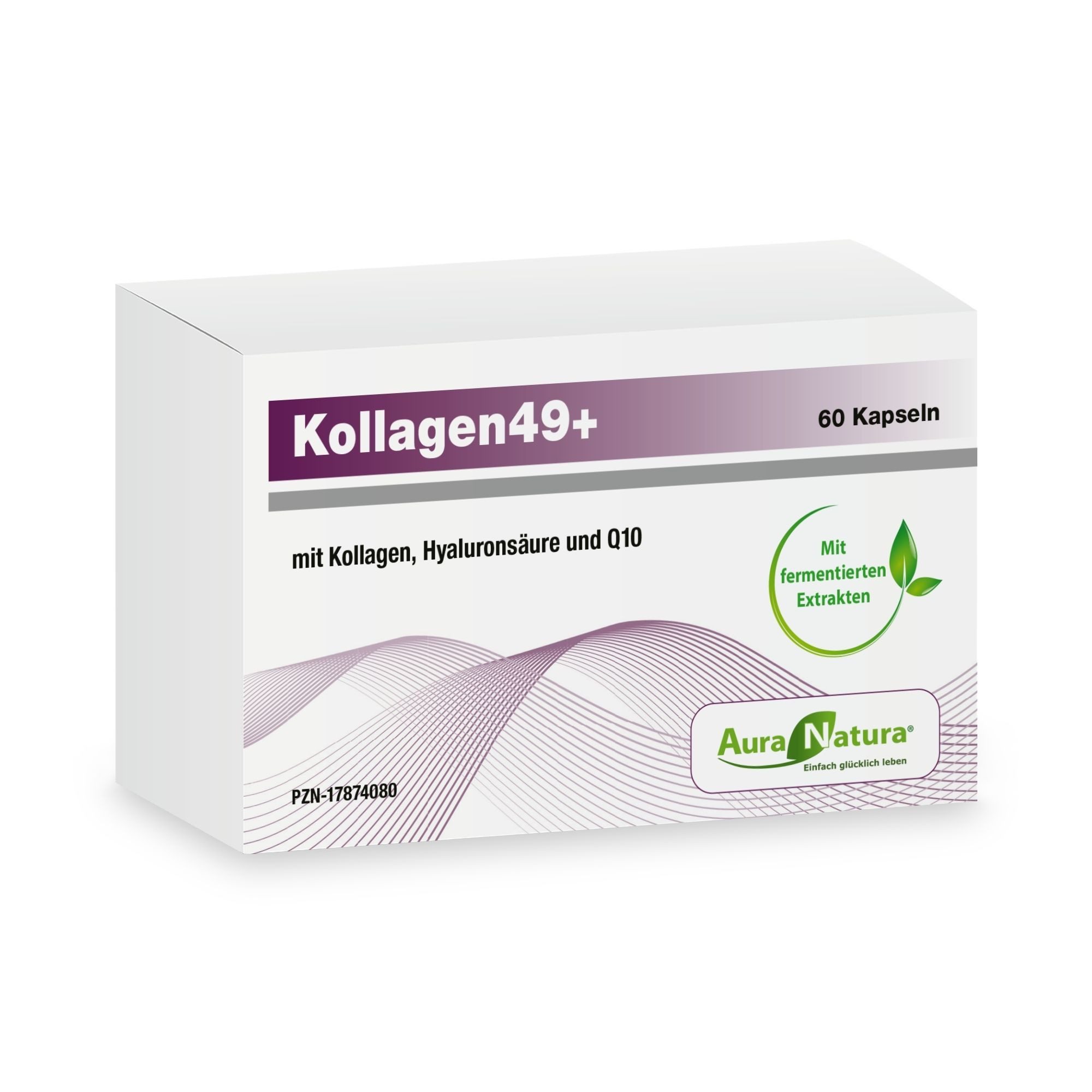Aura Natura Kollagen49+ Komplex von Aura Natura® - für Haut, Gelenke & Anti-Aging Kapseln, 1 er Packung à 60 St., Kollagen Kapseln mit Hyaluronsäure & Coenzym Q10