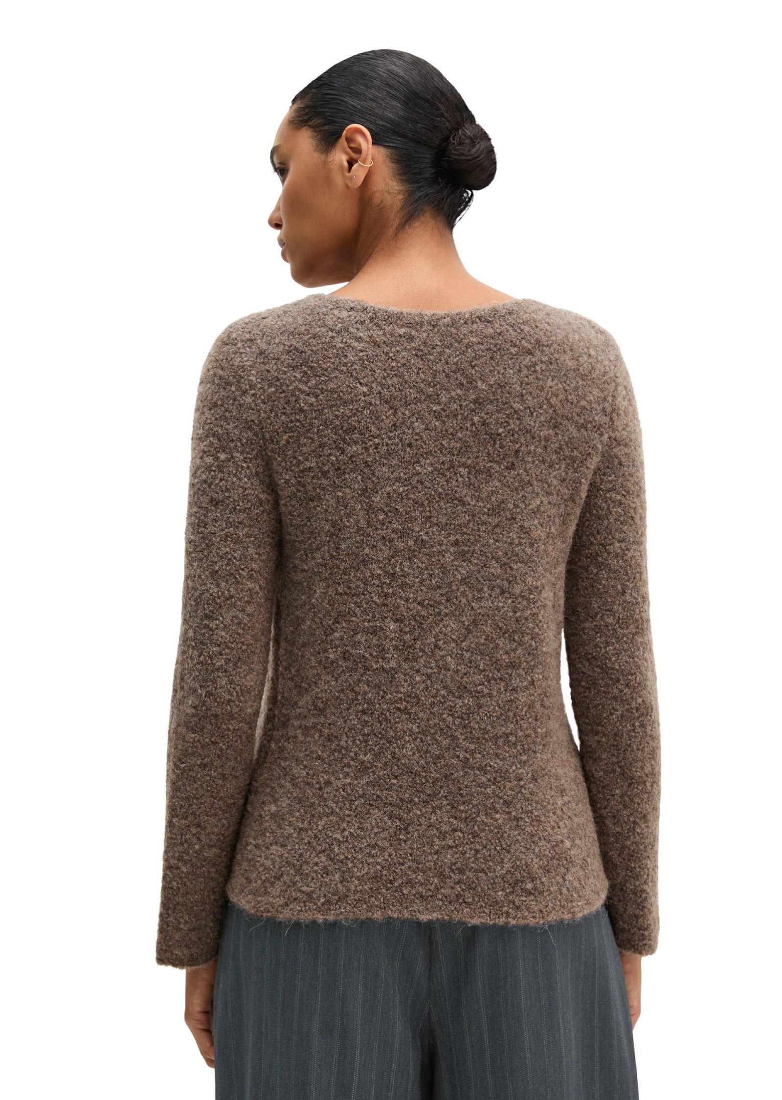 Marc O'Polo Strickpullover aus Schurwolle-Alpakawolle-Mix – Bild 3 von 5
