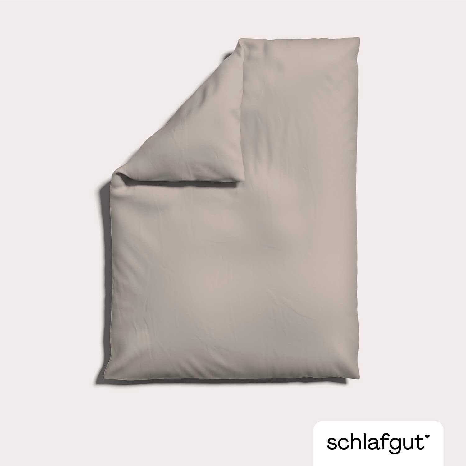 Schlafgut Bettbezug Premium Woven Satin, 100% Baumwolle, Fadendichte 300TC, (1 St), besonders dicht gewebt, Mix & Match: passender Kissenbezug erhältlich – Bild 4 von 5