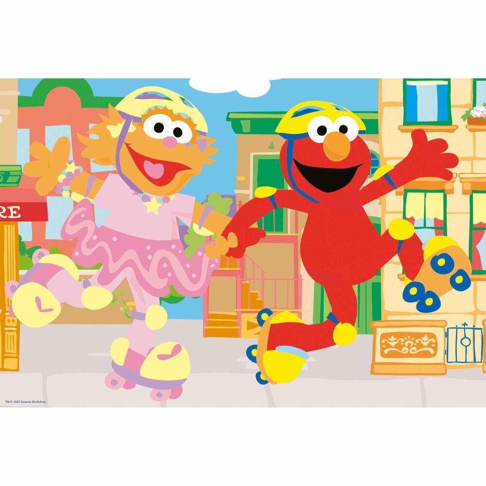 Schmidt Spiele Puzzle Sesamstraße Sachen machen 3 x 24 Teile, 24 Puzzleteile