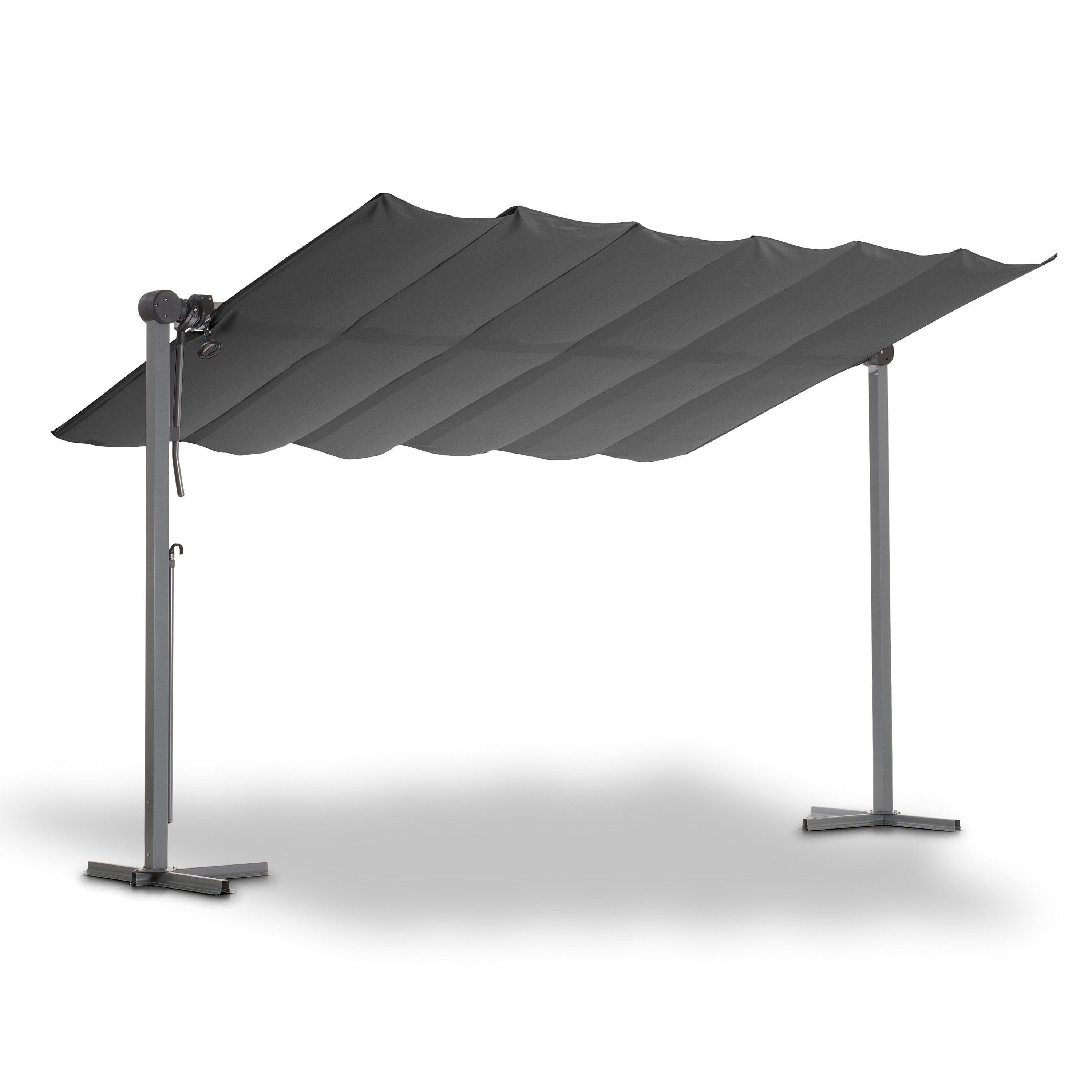 Leco Standmarkise Sonnendach WAVED 4x2,5 m 400 x 250 x 220 cm