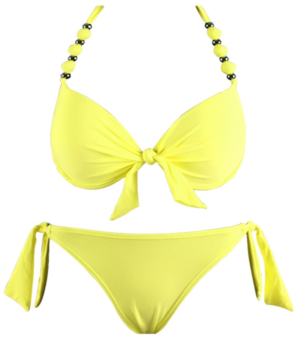 dy_mode Push-Up-Bikini Bikini mit Zierperlen – günstig online kaufen