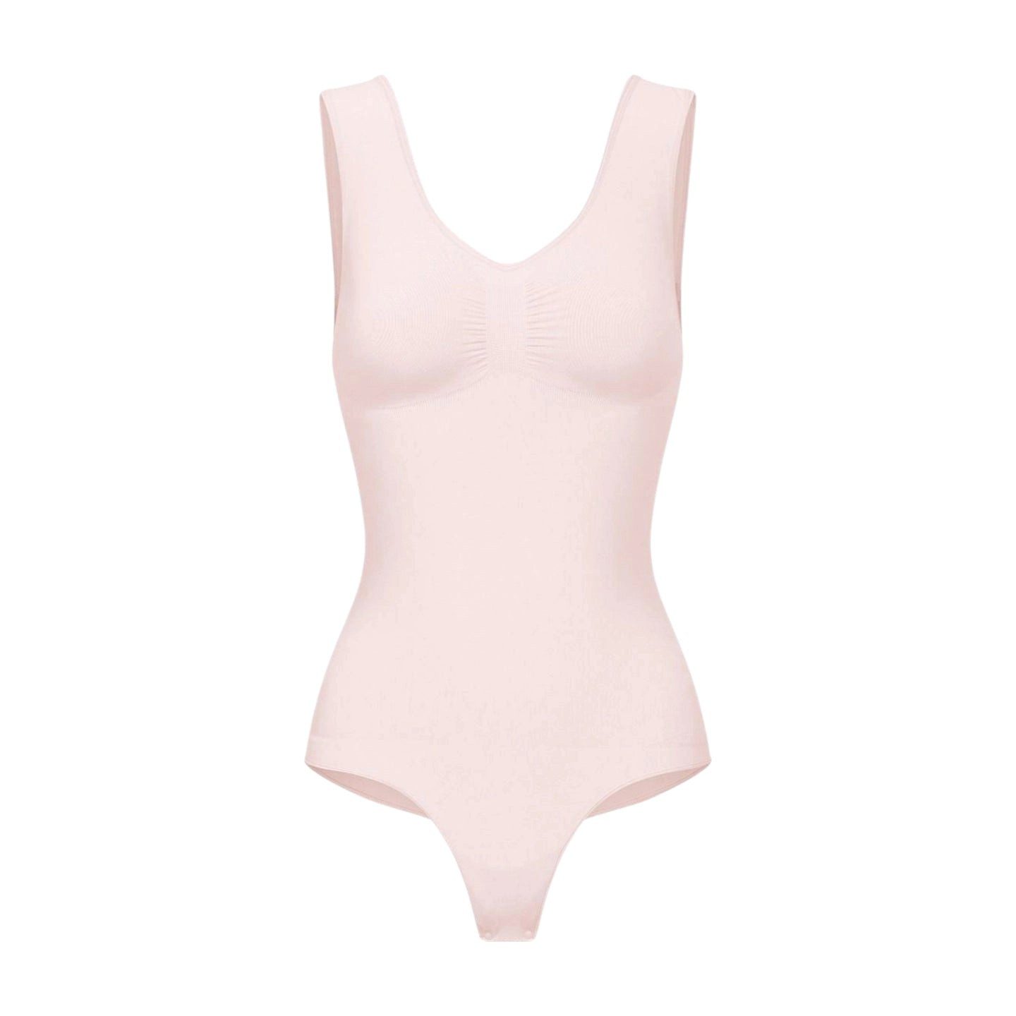 Creamy Fabrics Miederbody Tank Bodysuit Sculpting Shapewear mit String-Sand günstig online kaufen