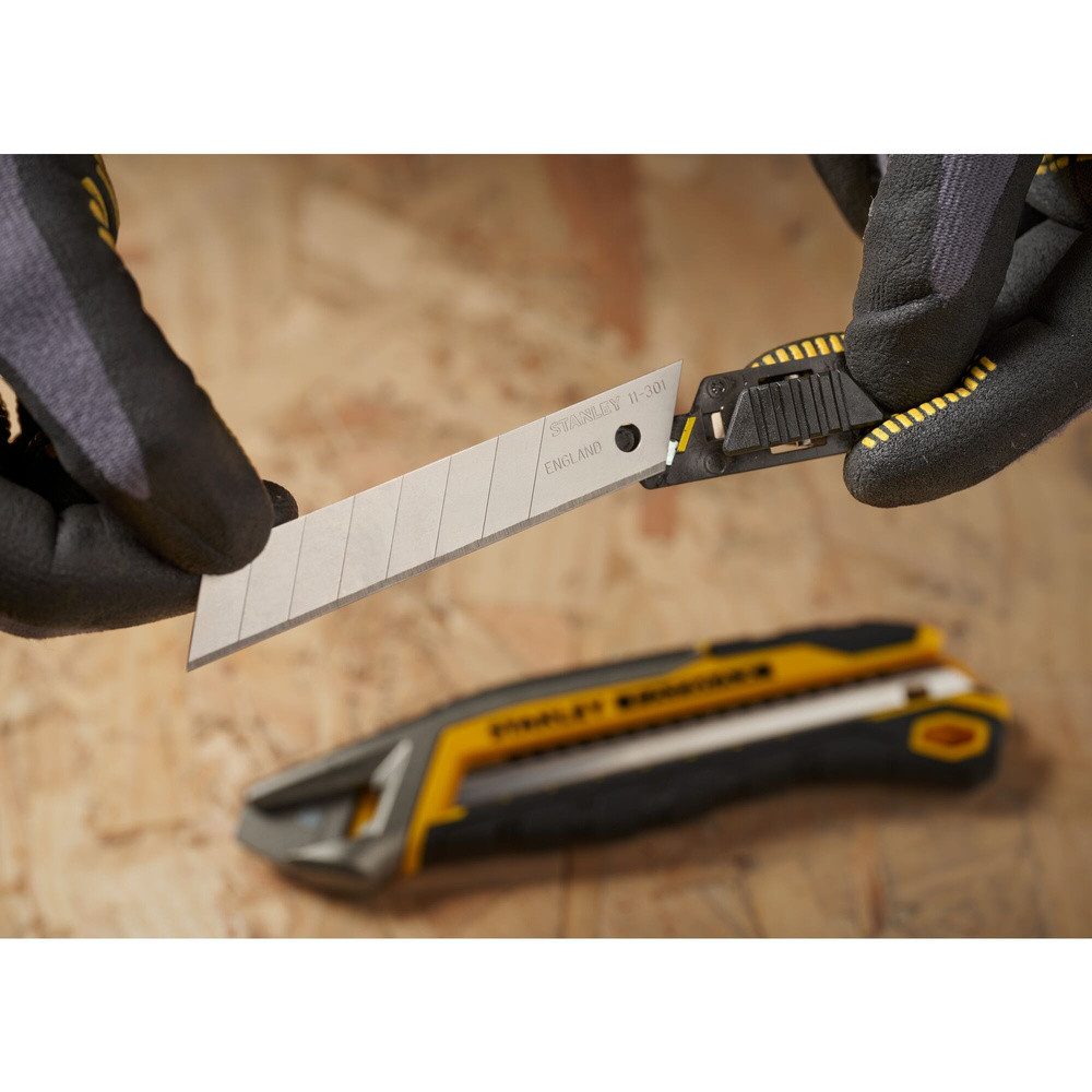 STANLEY Cuttermesser STANLEY 0-11-301 Abbrechklinge 18mm Spender 10 St. 10 St.