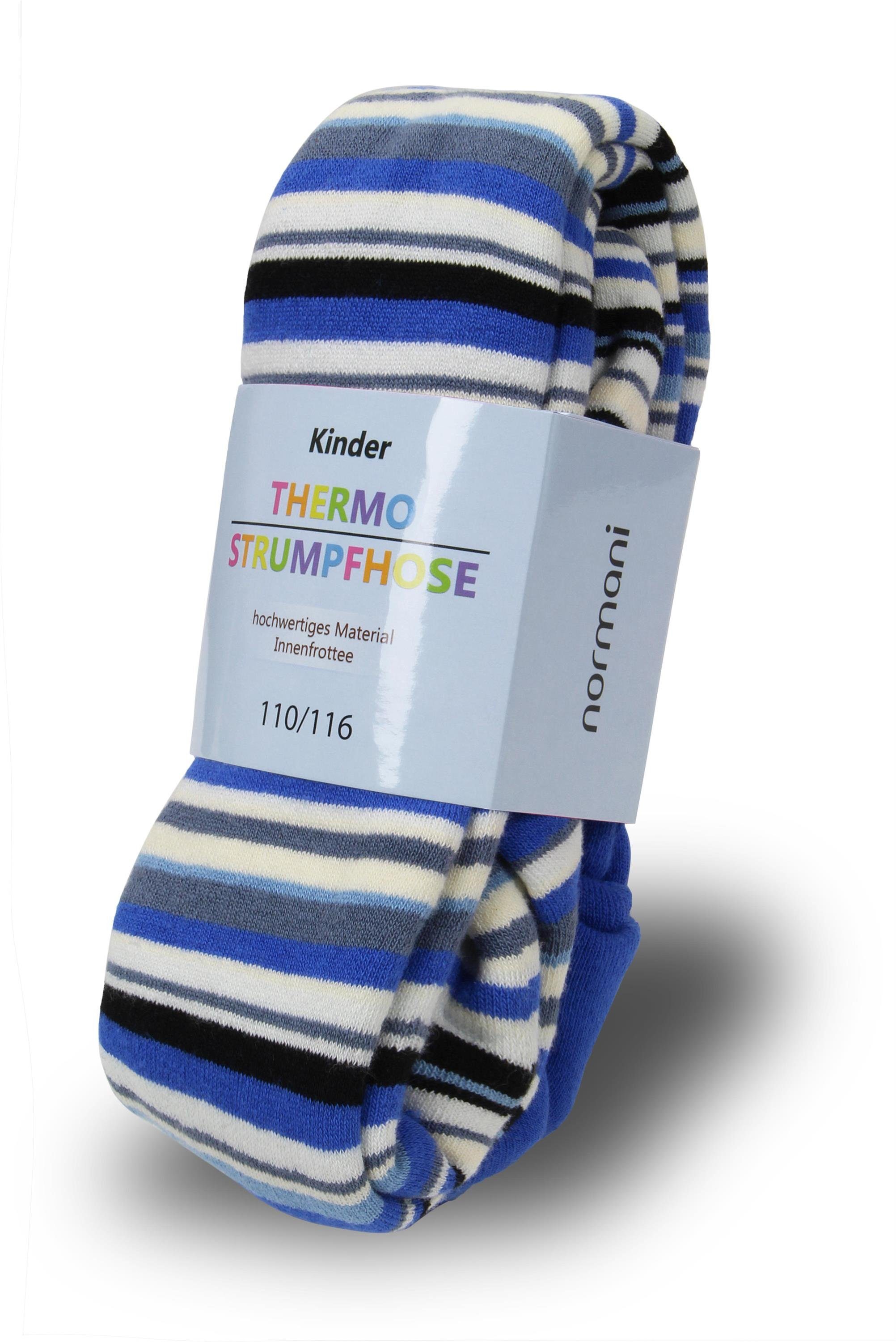 normani Strumpfhose Kinder-Ringel-Thermostrumpfhose (1 St) mit Frotteefütterung