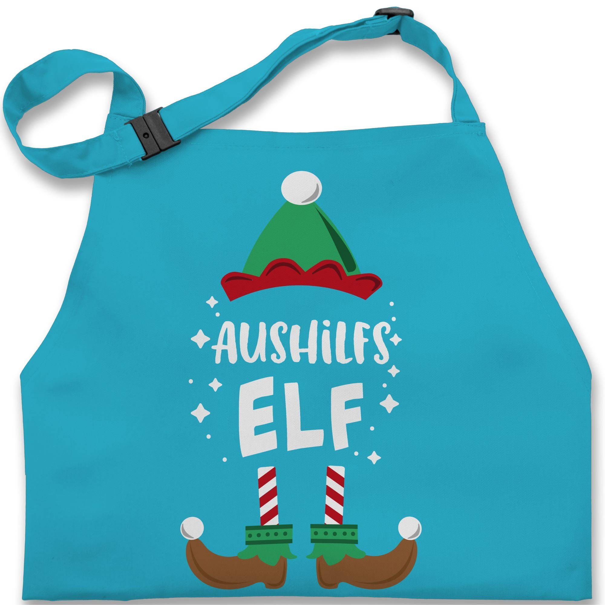 Shirtracer Kochschürze Weihnachten Aushilfs-Elf, (1-tlg), Schürze Kinder Weihnachten Geschenke