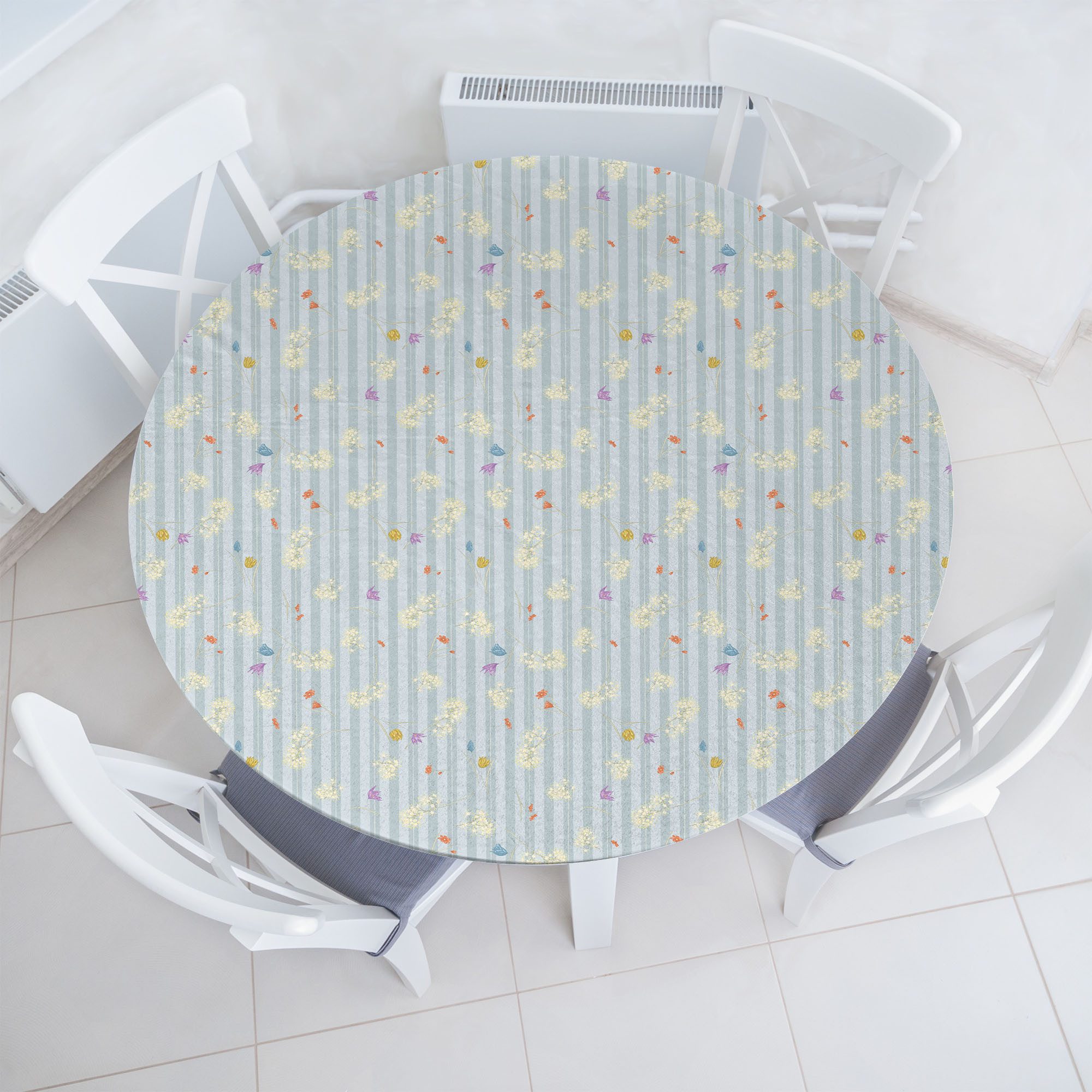 Tischdecke Rundum-elastische Stofftischdecke