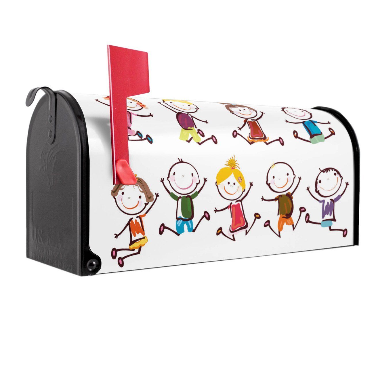 Beliebt ausverkauft banjado Amerikanischer Briefkasten Mailbox (Amerikanischer x cm 17 schwarz 22 x Briefkasten, Kids USA), original aus 51 Happy Mississippi
