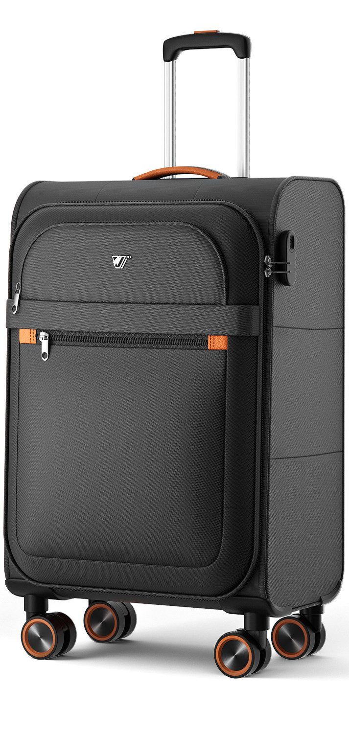 Verage Weichgepäck-Trolley Trier, Leicht Reisekoffer, Stoffkoffer, 4 Rollen, Leicht Weichschalenkoffer, Handgepäck S/M/L/Trolley-set 107 Volumen