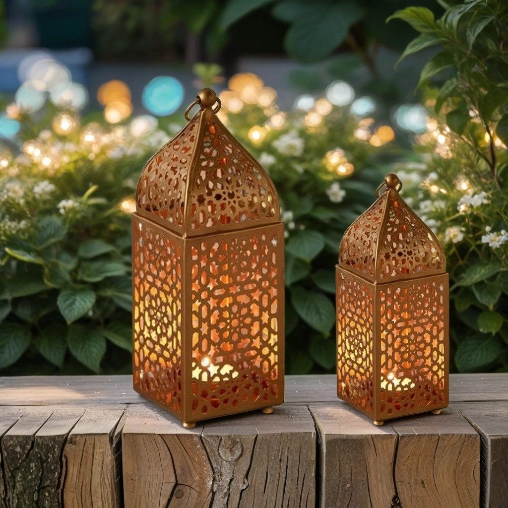Marrakesch Orient & Mediterran Interior Teelichthalter 2er Set Orientalisch günstig online kaufen