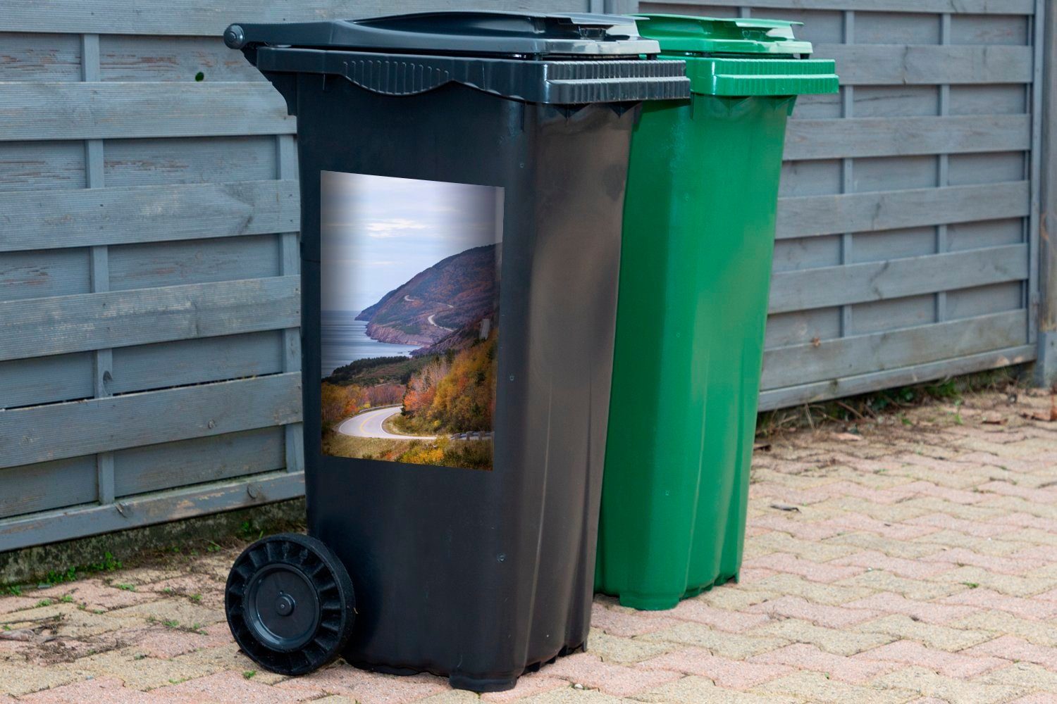 (1 Highlands Wandsticker im Mülltonne, Park Sticker, Berge National Cape MuchoWow Mülleimer-aufkleber, in St), Breton Abfalbehälter Container, Scotia Nova