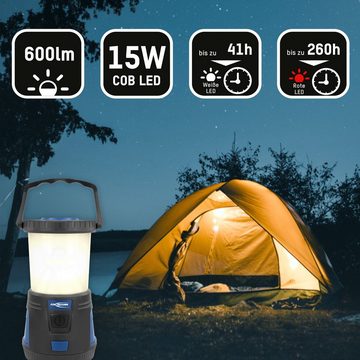 ANSMANN AG LED Gartenleuchte Camping Lampe LED Laterne Licht Leuchte -360°, IPX4, stufenlos dimmbar, LED