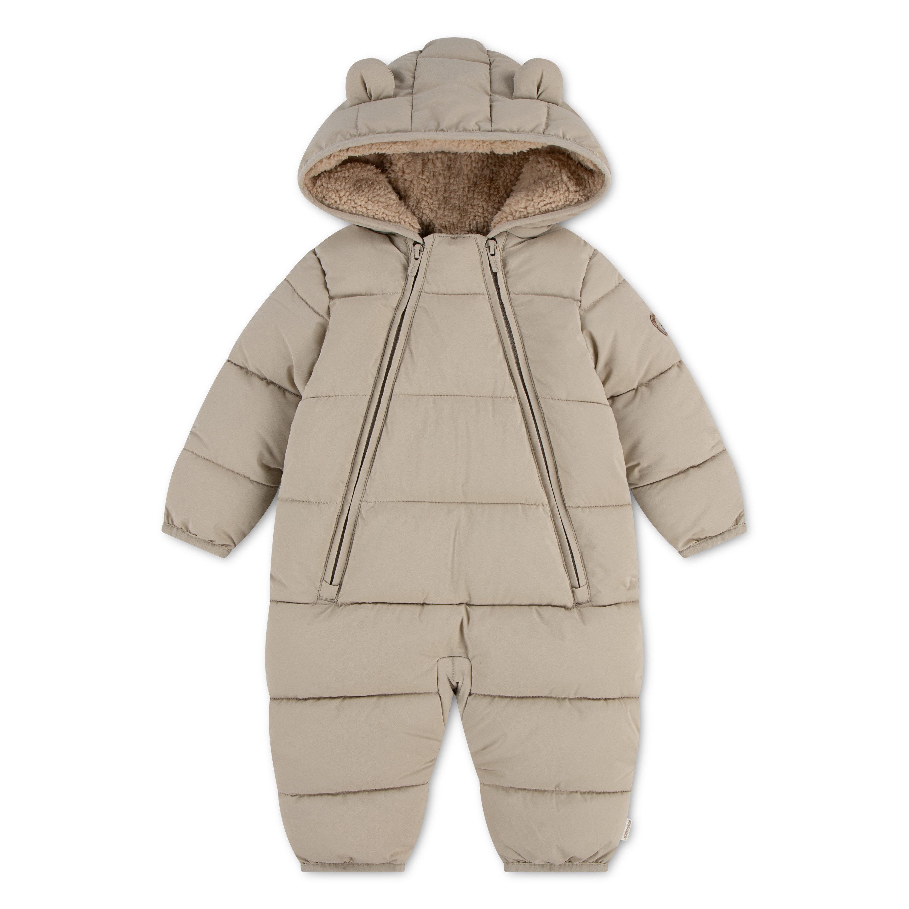 HUGGIES babywear Schneeoverall Schneeanzug für Girls und Boys mit Kapuze und Hasenohren