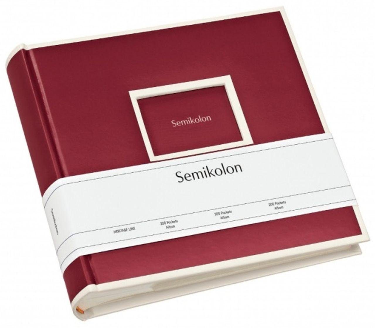 Semikolon Fotoalbum 200 Pockets Album 351134 burgundy