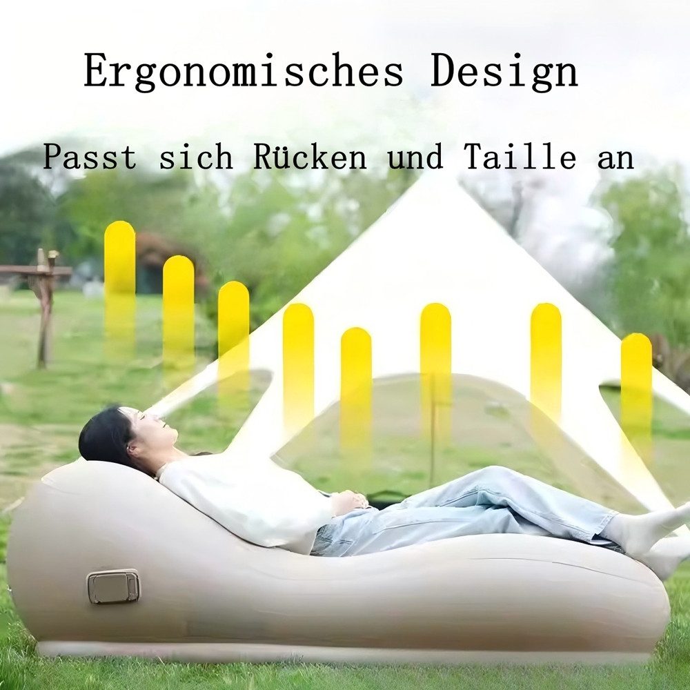 SIKAINI Luftsofa Automatisch aufblasbares beflocktes Einzelsofa, günstig online kaufen