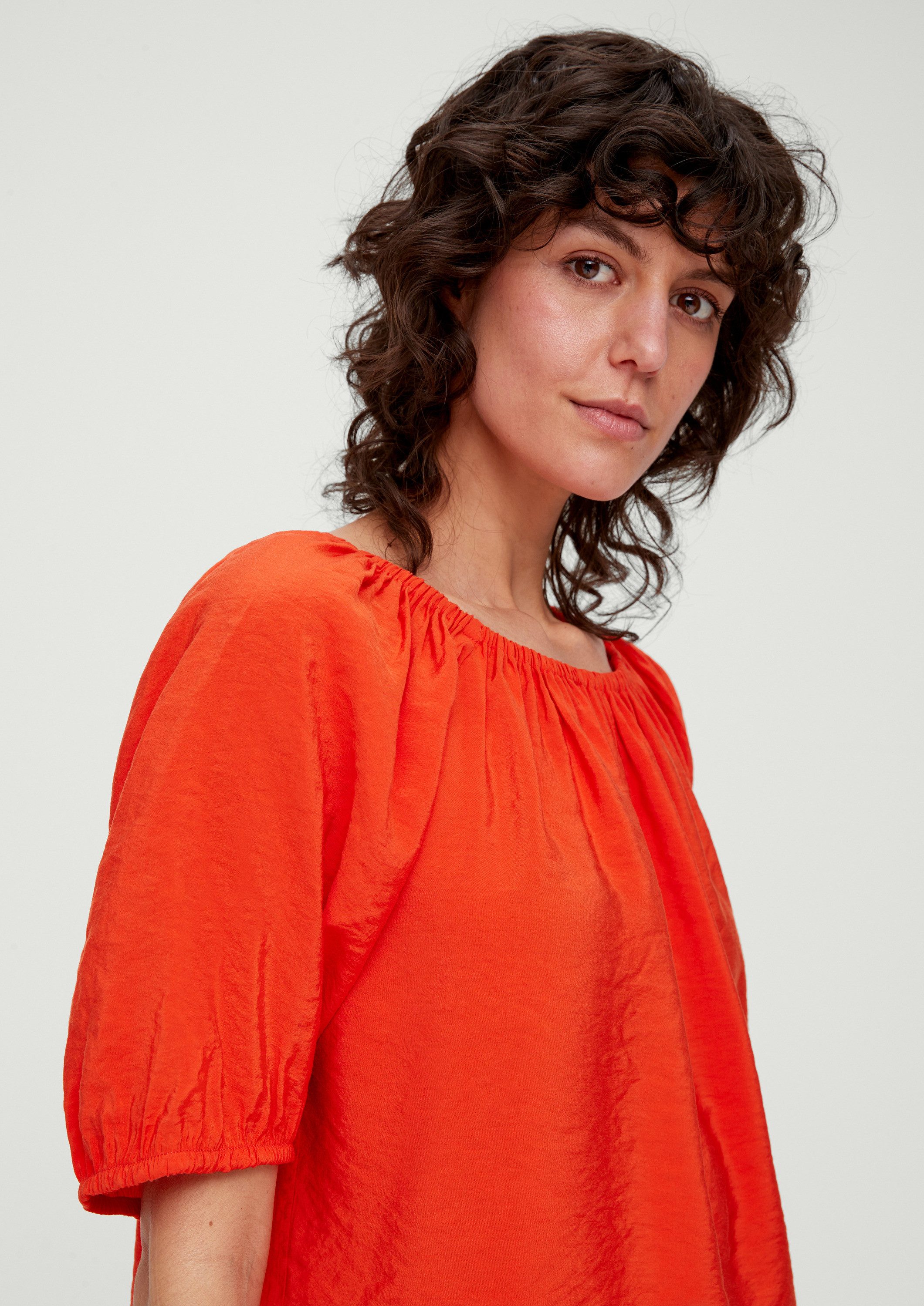 s.Oliver Kurzarmbluse Bluse Bluse aus Modalmix