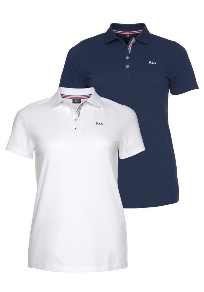 H.I.S Poloshirt (2er-Pack) in großen Größen