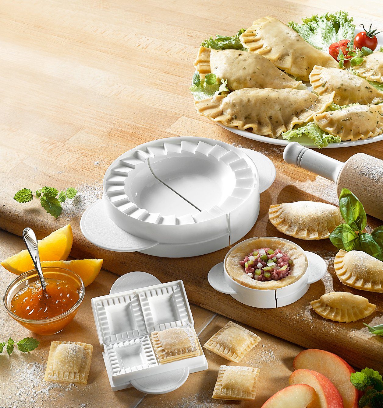 Teigwerkzeug Wenko Teig und Maultaschenformen Pastamaker Ravioli Formen