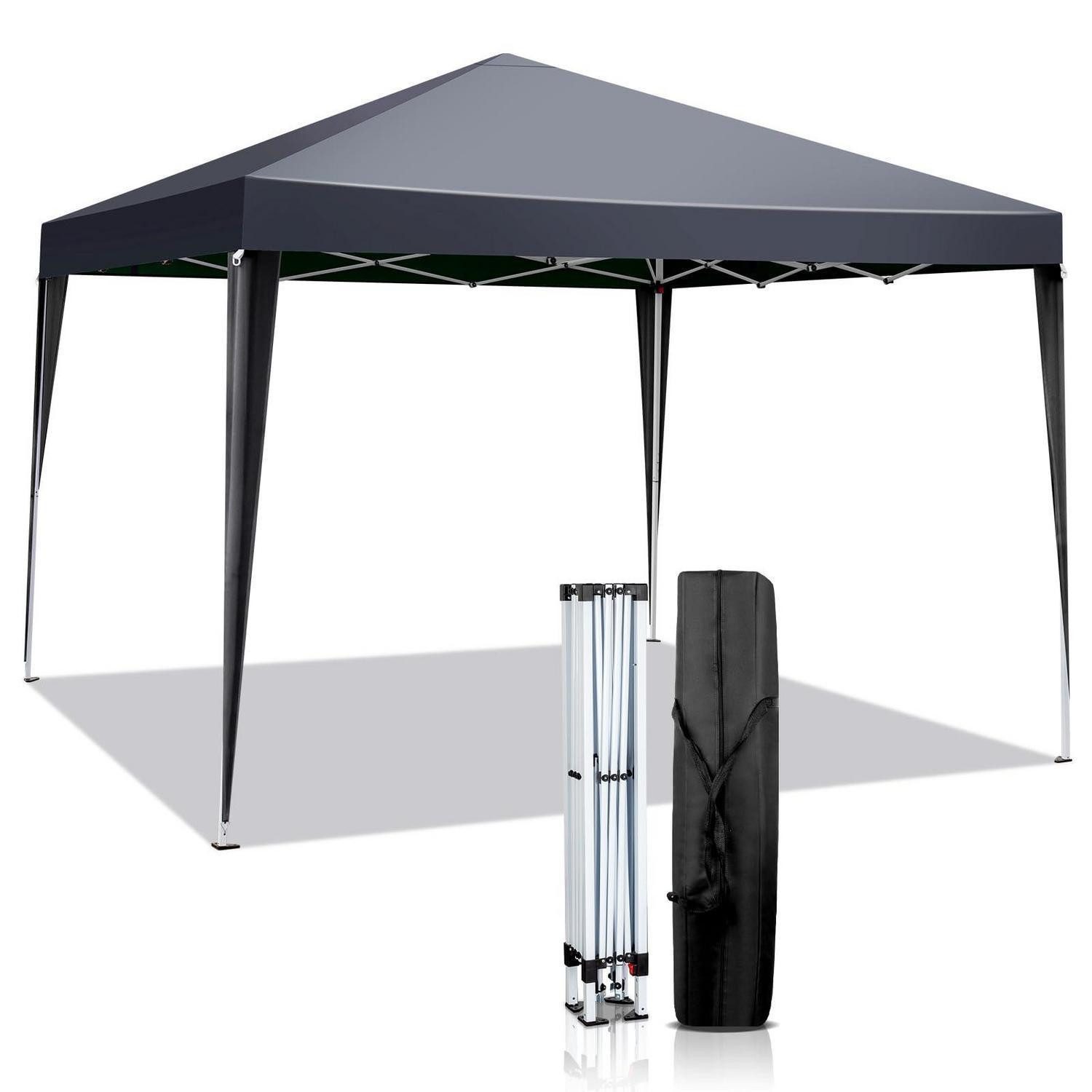 LuxusKollektion Faltpavillon Faltpavillon 3x3m Dunkelgrau