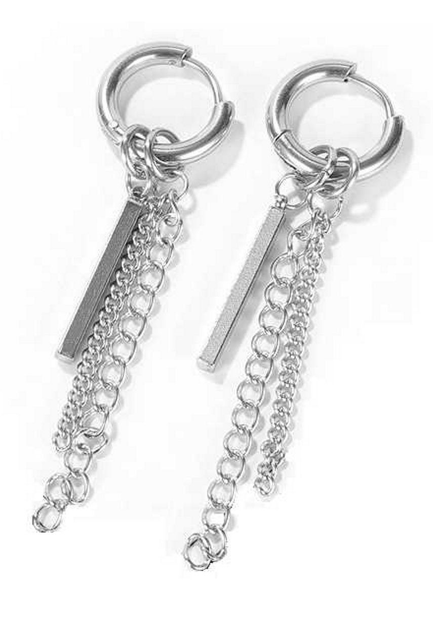 Firetti Paar Creolen Schmuck Geschenk Chain, Einhänger abnehmbar