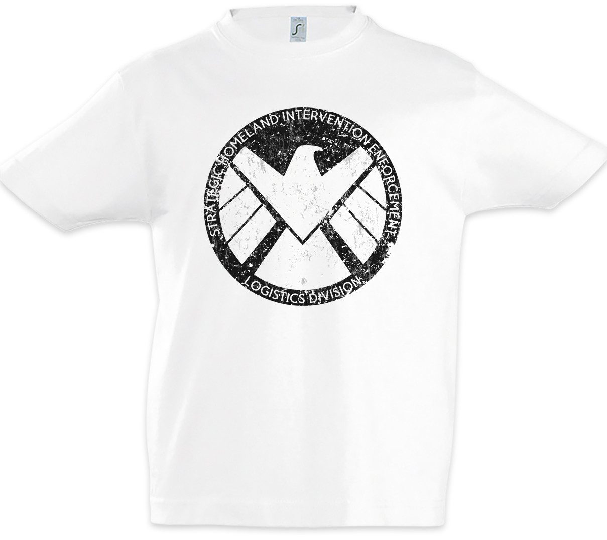 Urban Backwoods Print-Shirt S.H.I.E.L.D. Vintage Logo I Kinder T-Shirt Nick TV Seargent Shield (1-tlg) Fury Hydra Agent Comic