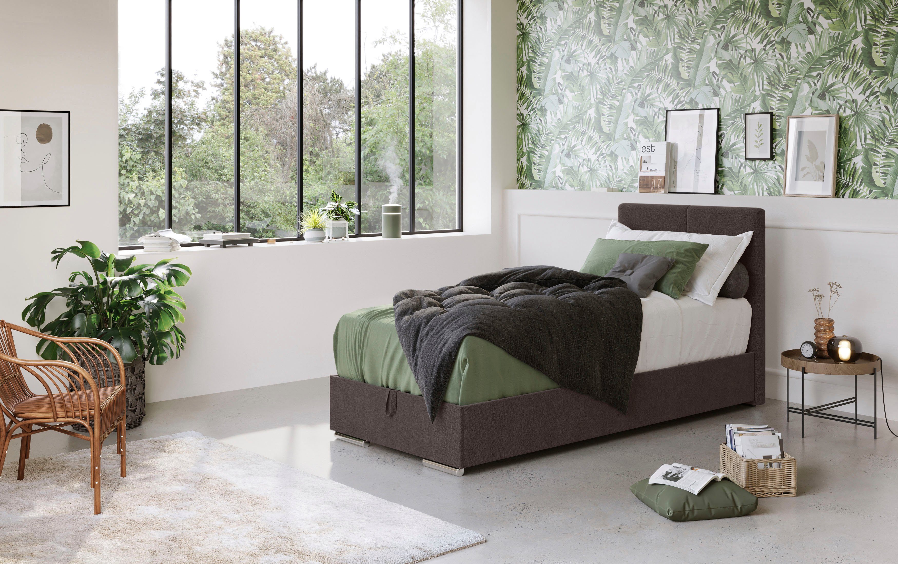 COTTA Boxbett Tom mit Bettkasten, Topper und Zierkissen, Bestseller, Unser Dauertiefpreis