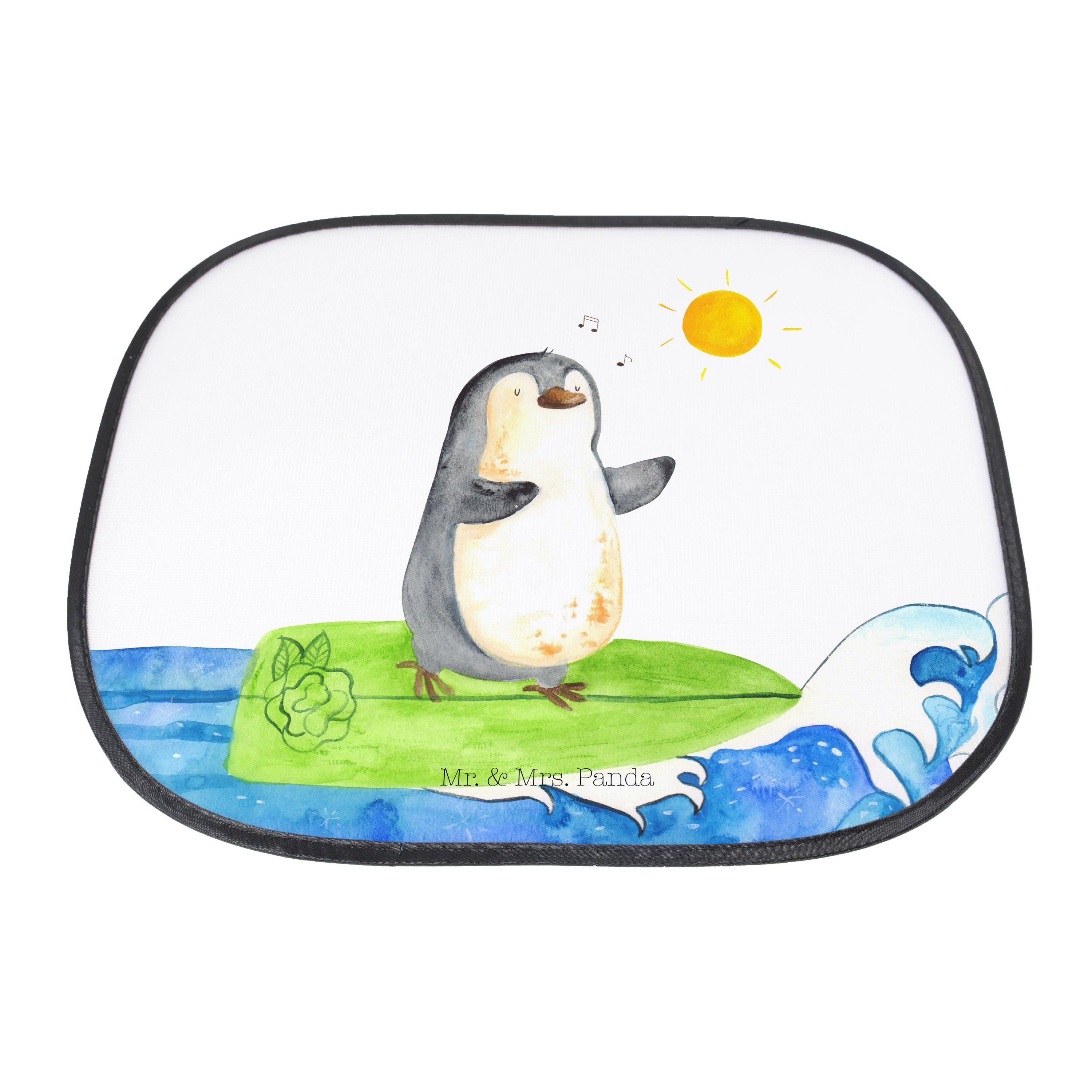 & Seidenmatt Mr. Sonnenschutz Geschenk, Sonne, - Sonnenschutz Pinguine, Panda, - Weiß Kinde, Mrs. Surfer Pinguin