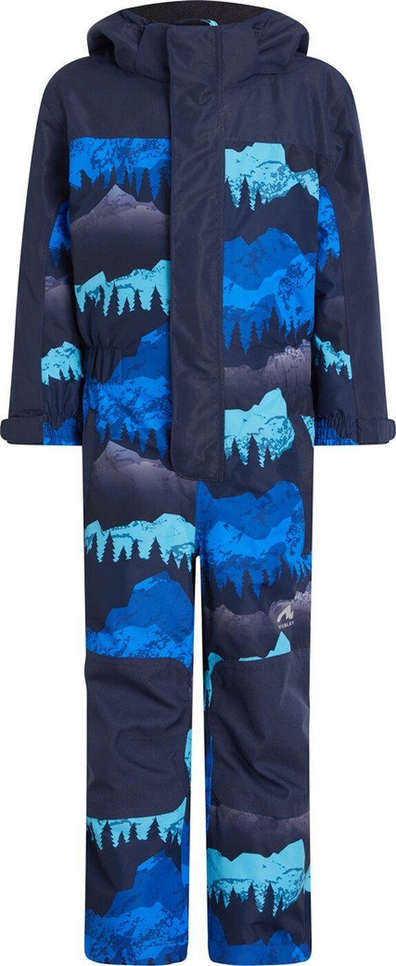 McKINLEY Fleeceoverall KK.-Overall Tiger II kds NAVY DARK/AOP (1-tlg)