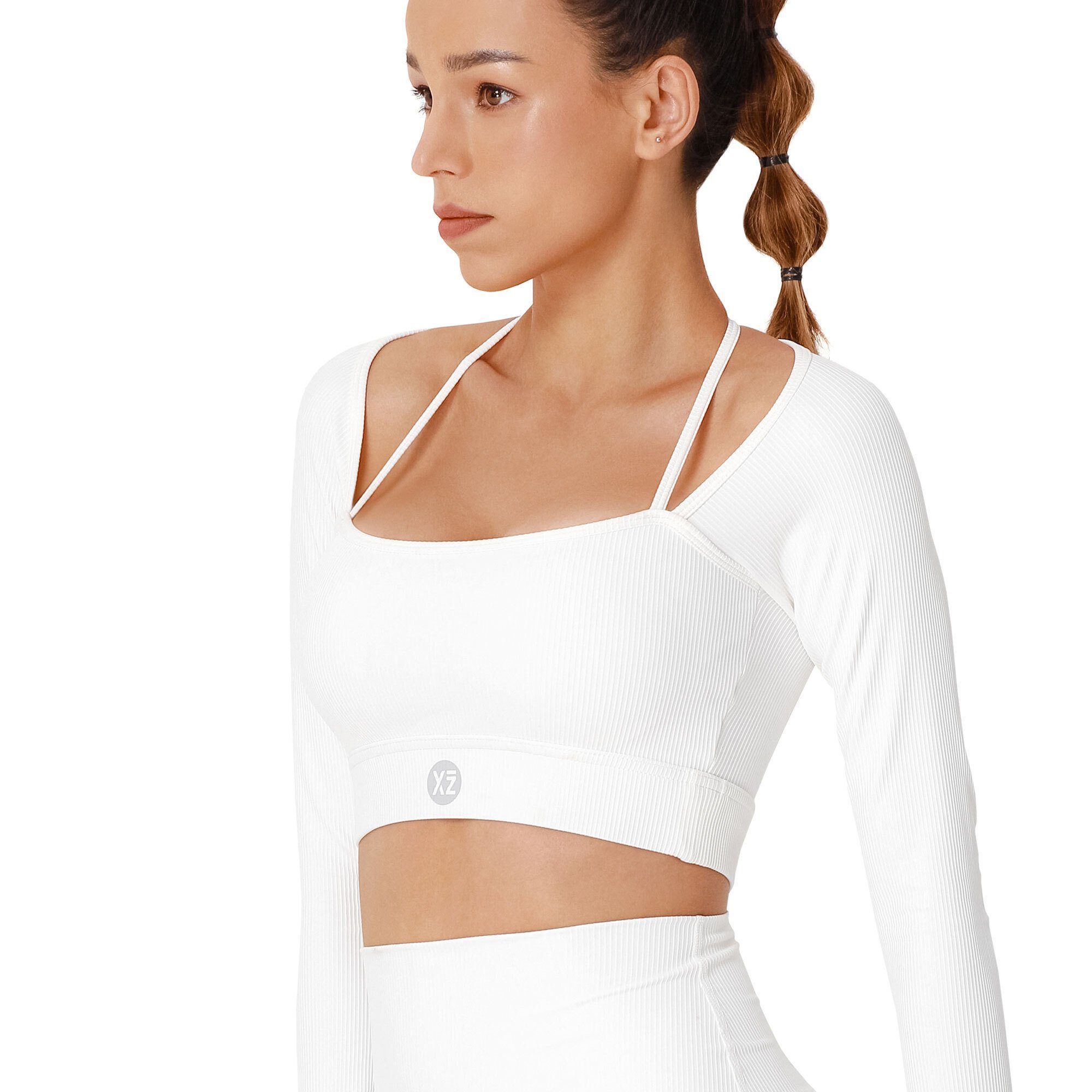 YEAZ Yogatop CLUB LEVEL Long Top (1-tlg) Perfekt für Workouts, Yoga, Fitness & Joggen