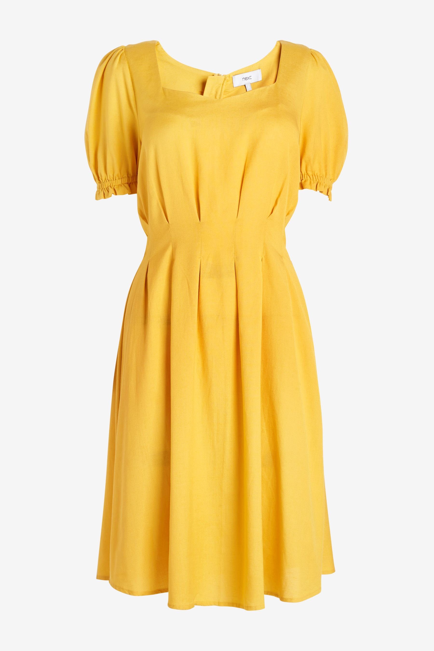 Next Blusenkleid Minikleid mit geraffter Taille (1-tlg)