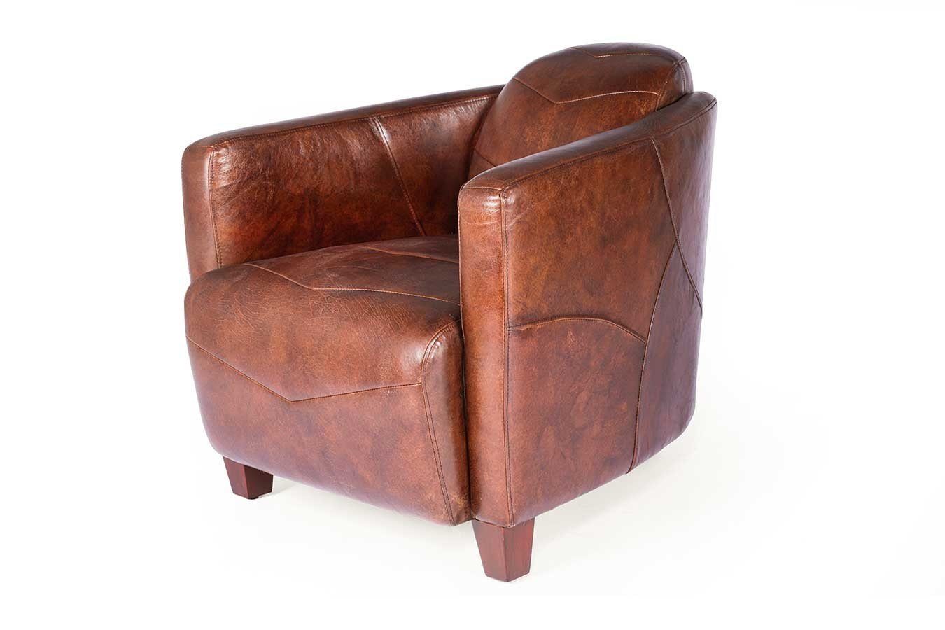 daslagerhaus living Sessel »Sessel Cigar Vintage Leder braun« online kaufen  | OTTO
