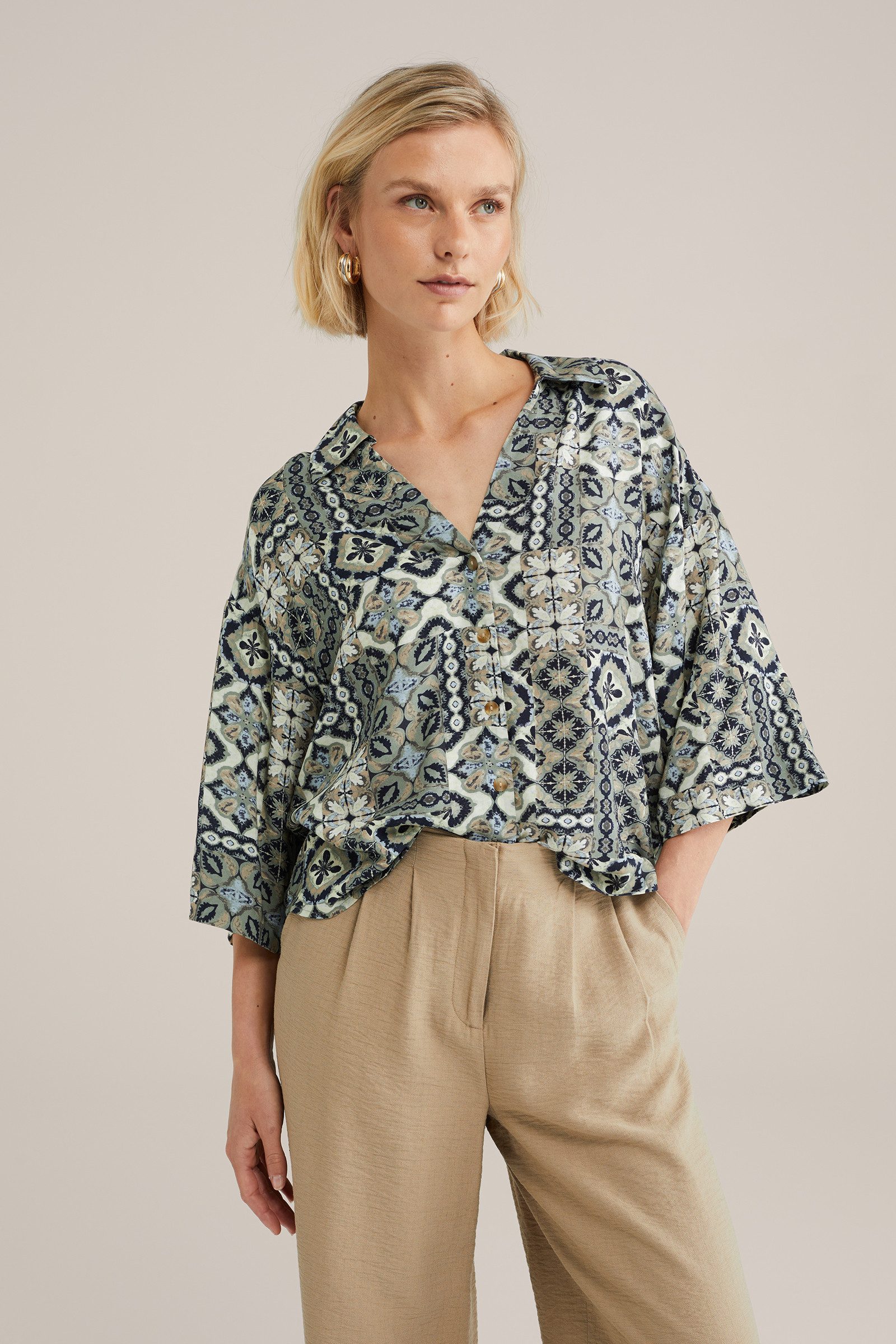 WE Fashion Kurzarmbluse günstig online kaufen