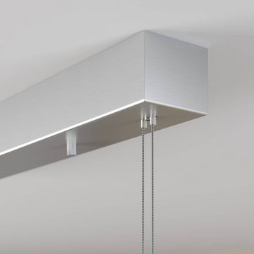 Lucande LED-Hängeleuchte Arnik, dimmbar, LED-Leuchtmittel fest verbaut, warmweiß, Modern, Metall, Aluminium, nickel matt, 6 flammig, inkl.