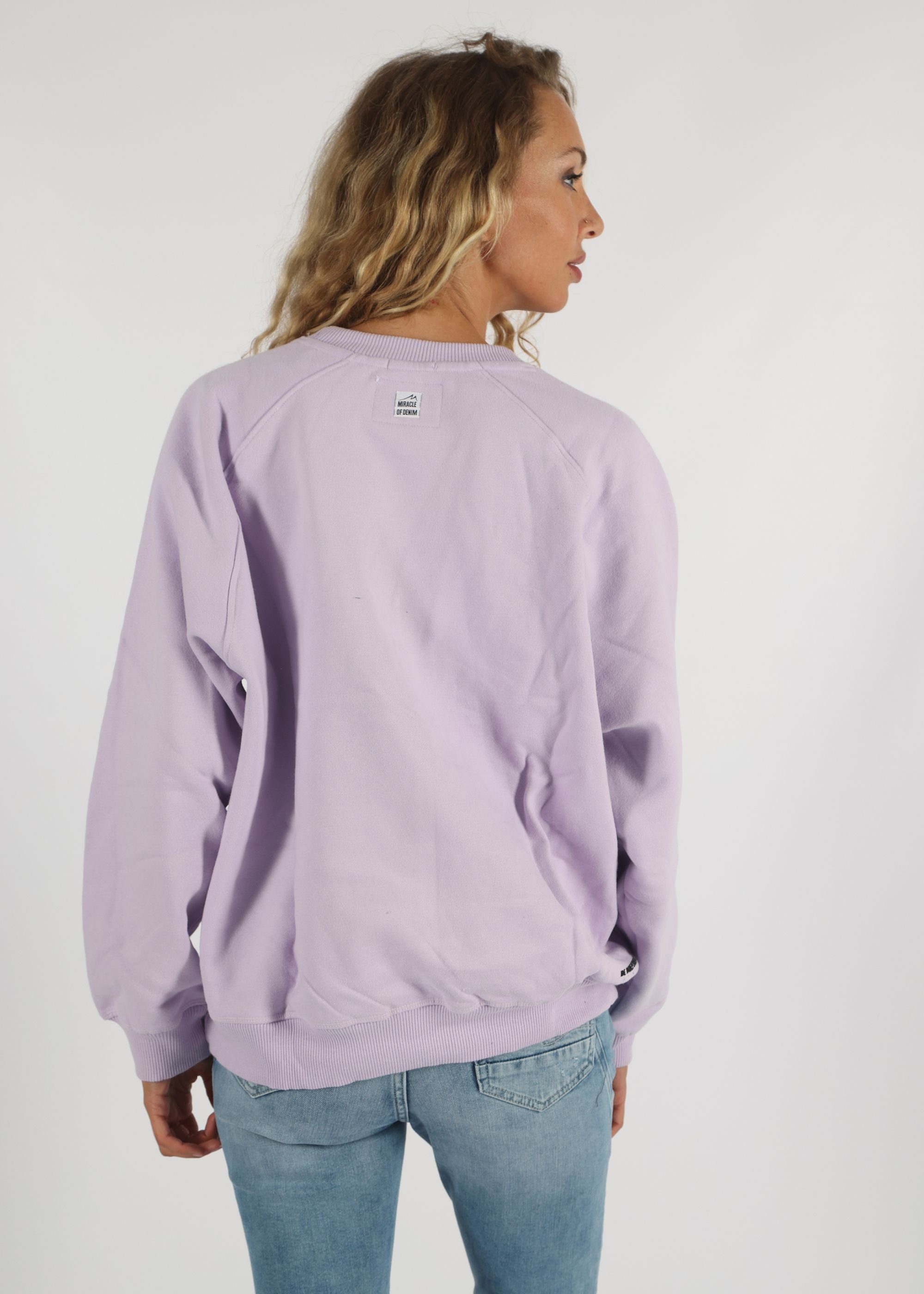 sportlichen of im Miracle Denim L.Lilac Sweatshirt Design