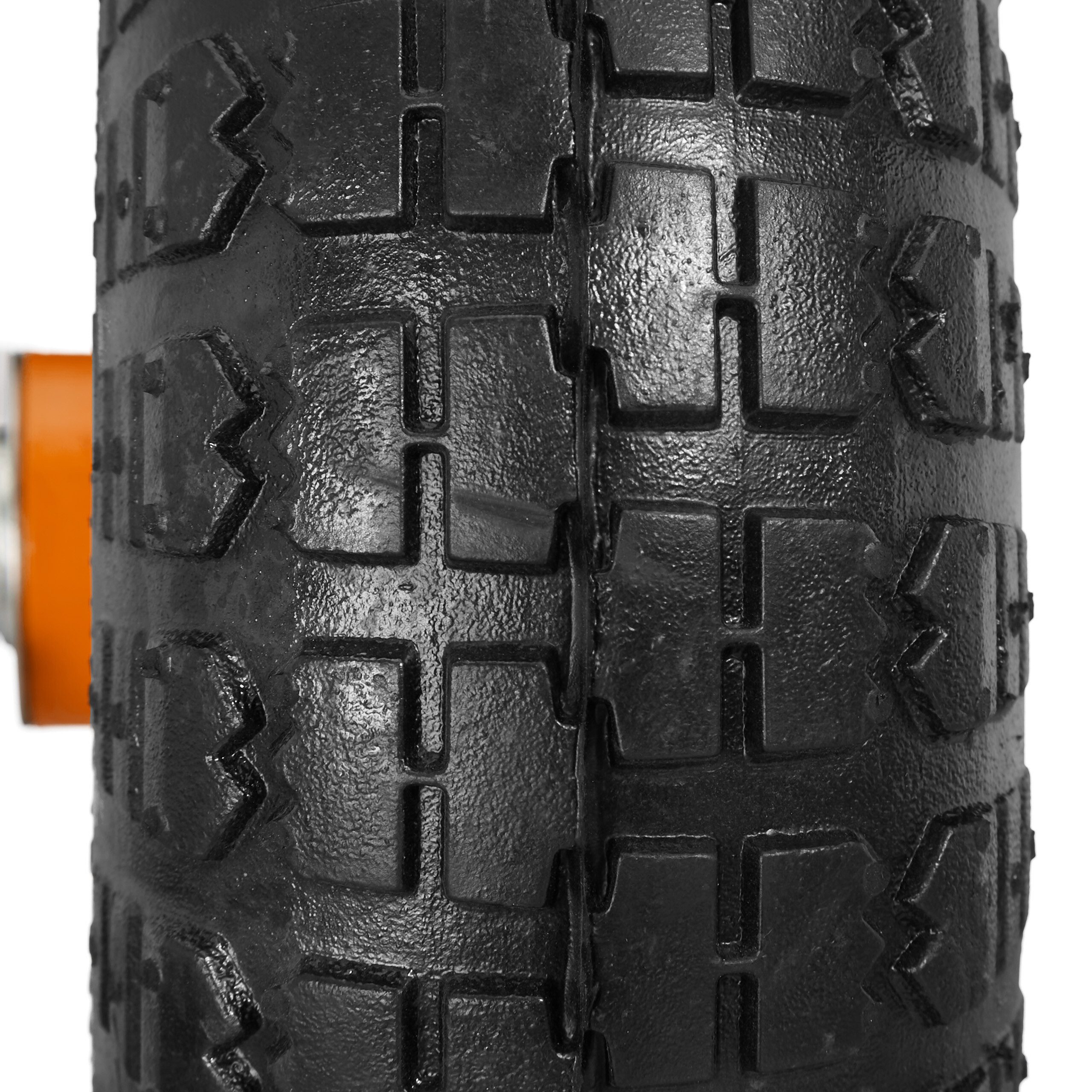 relaxdays Sackkarren-Rad Sackkarrenrad 2er Set 4.10 3.50-4 (2 St), Schwarz-Orange – Bild 5 von 5