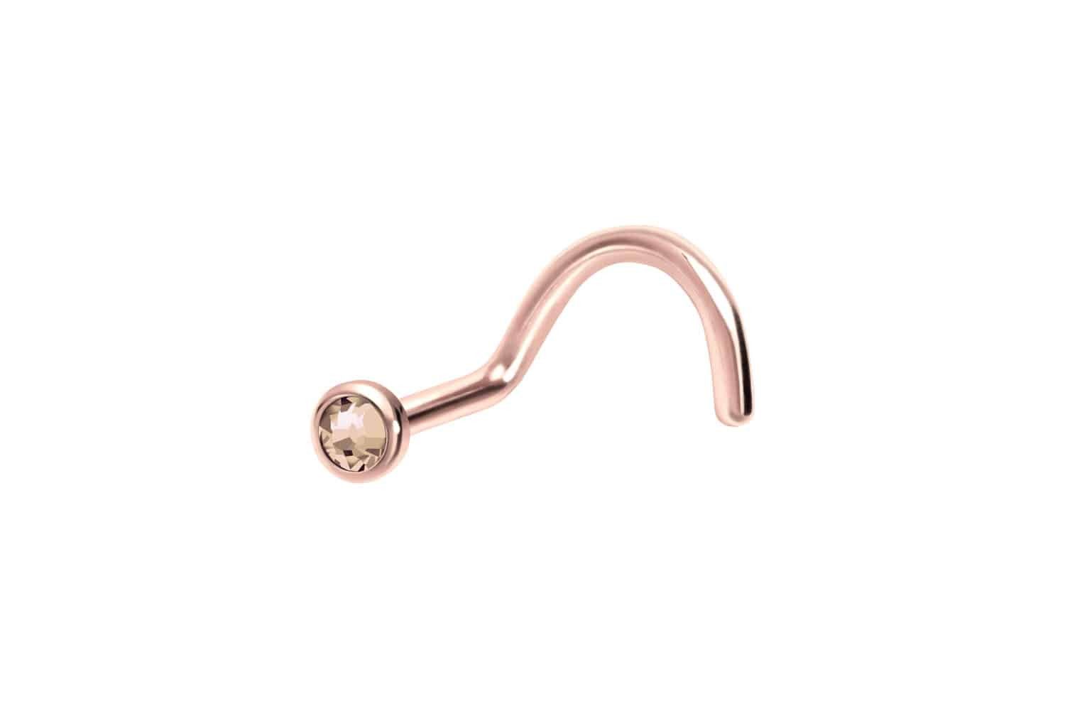 PIERCINGLINE Nasenpiercing Chirurgenstahl Nasenstecker Spirale FLACHE günstig online kaufen