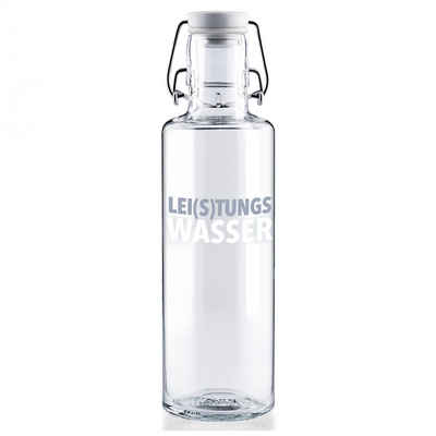 soulbottles Trinkflasche 0,6l Glastrinkflasche - Lei(s)tungswasser