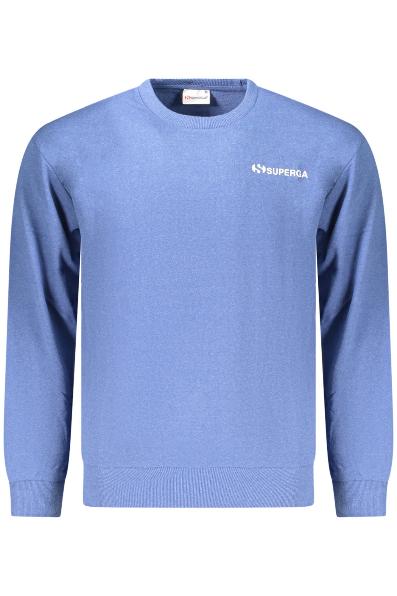 Superga Herren Langarm-Sweatshirt Blau - Rundhals mit